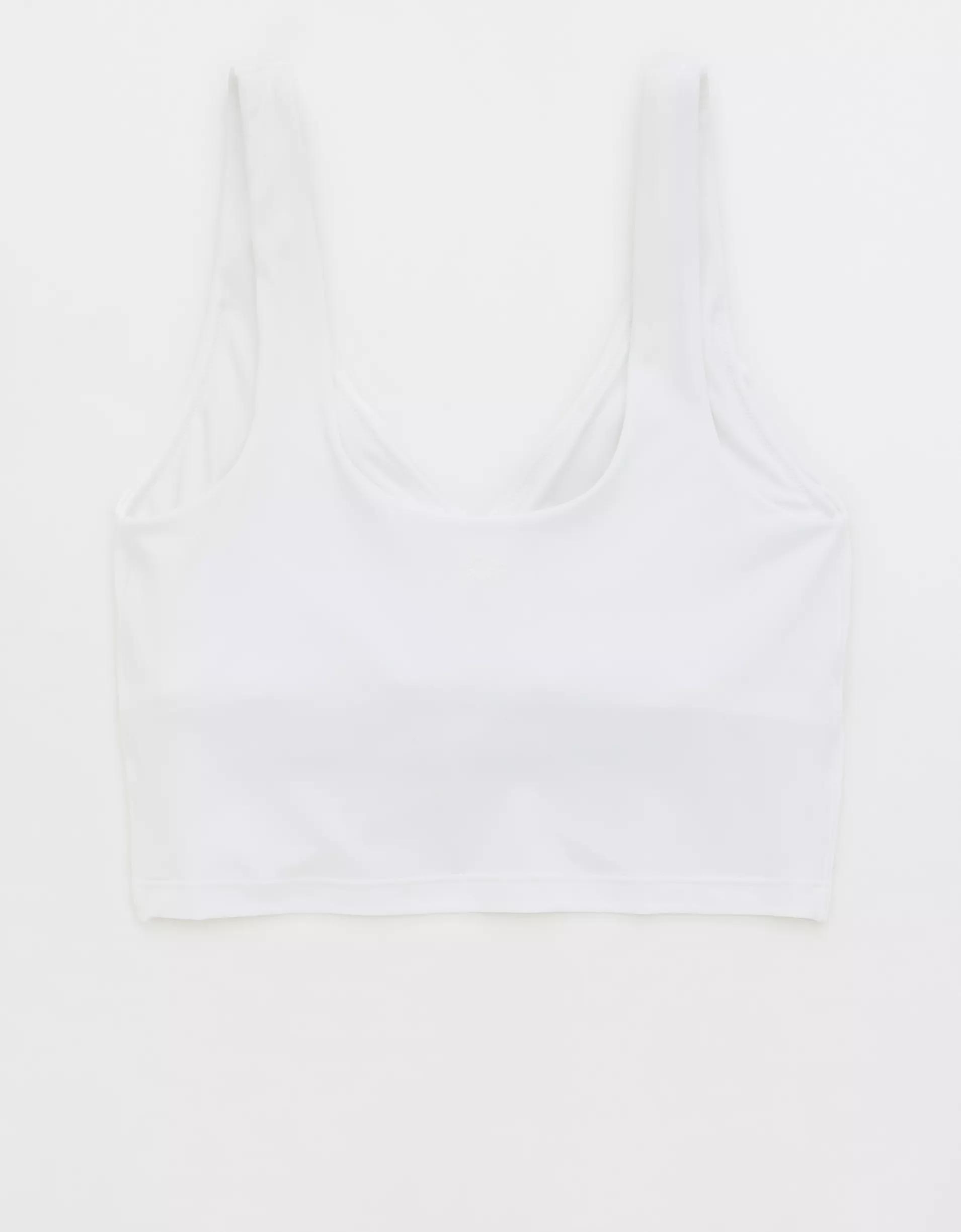 OFFLINE By Aerie Real Me Low Key Ruched Longline Sports Bra Product Image