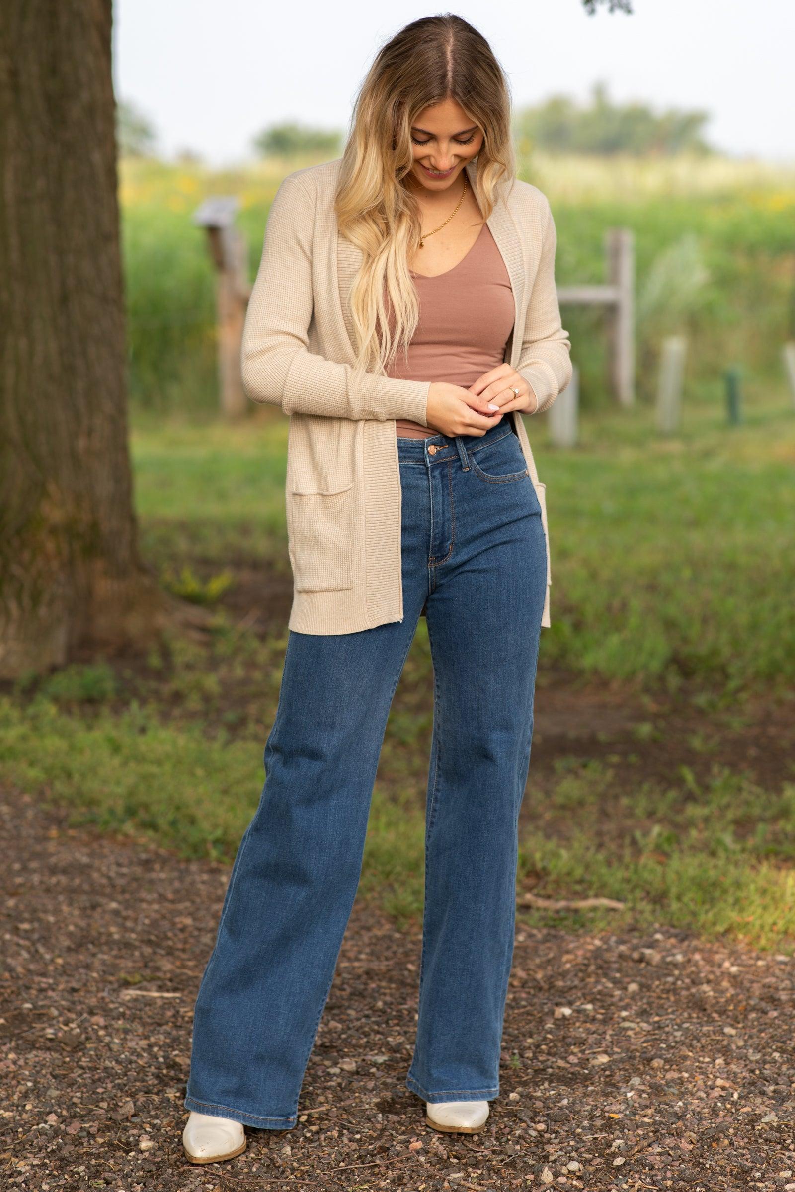 Medium Wash Vintage Wide Leg Jean Product Image