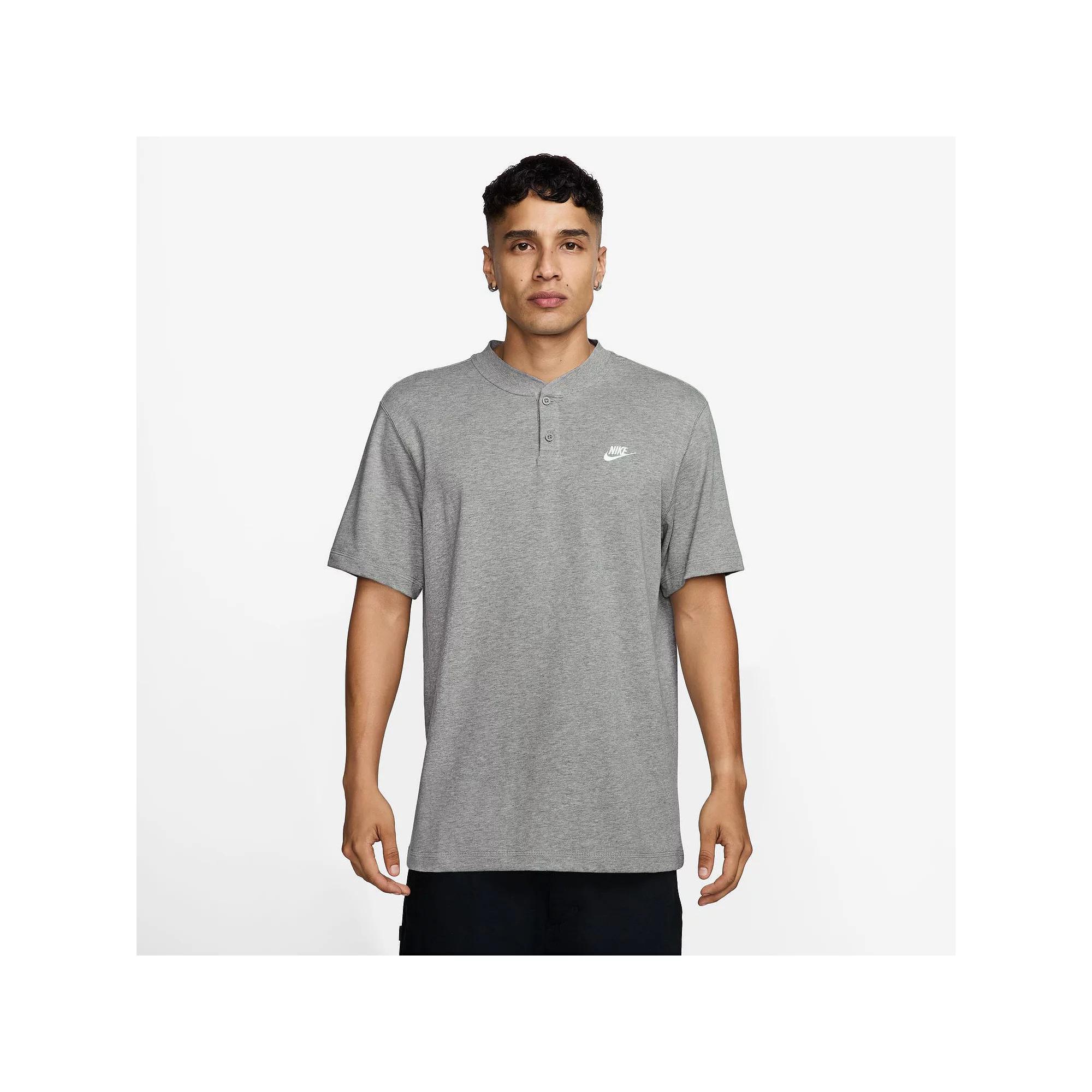 Nike Mens Club Short-Sleeve Henley | HQ5974-063 Product Image