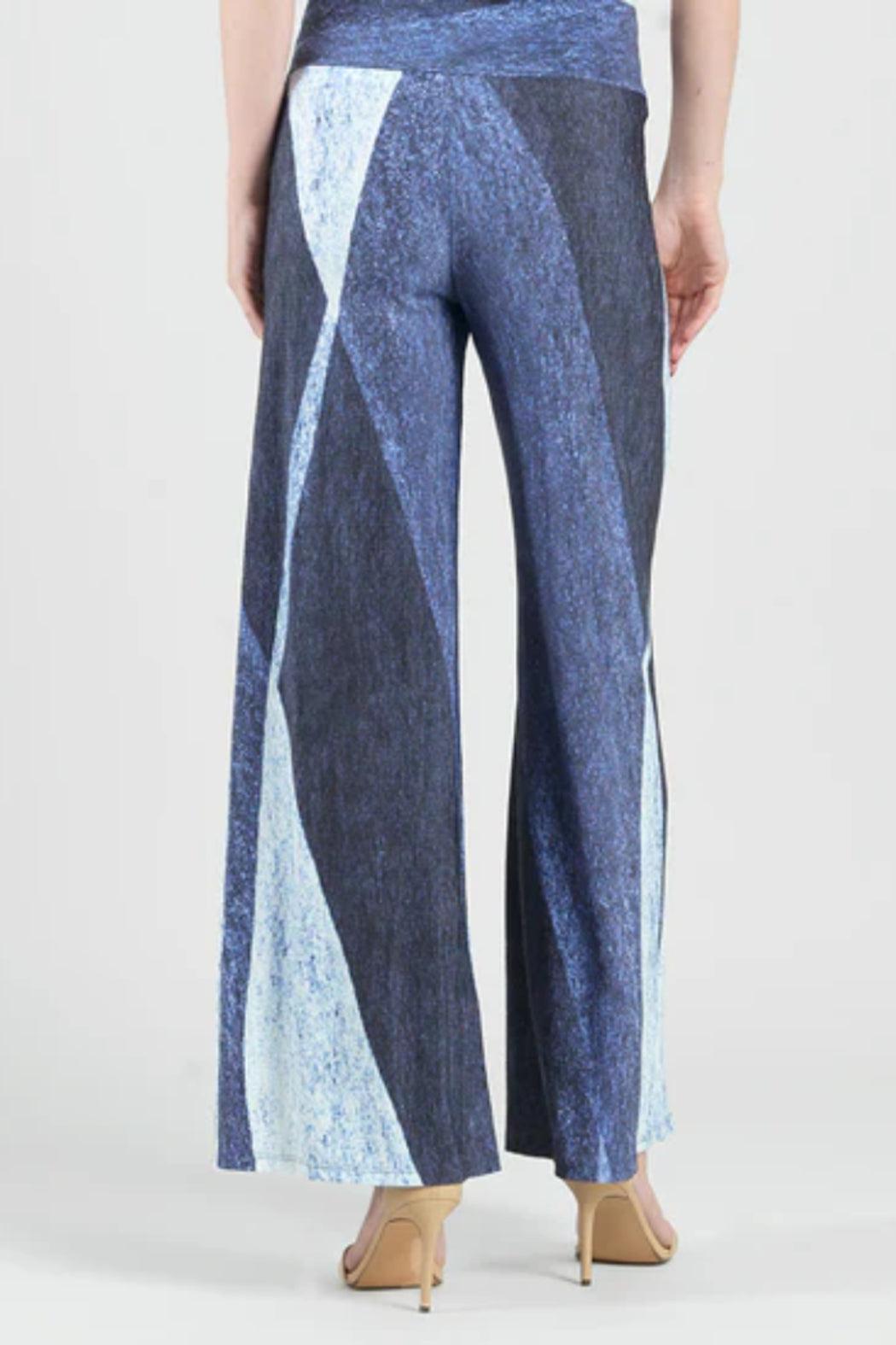 Silky Pleat Stripe Palazzo Pant Product Image