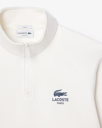 High Neck Zip-Up Print Sweatshirt Product Image