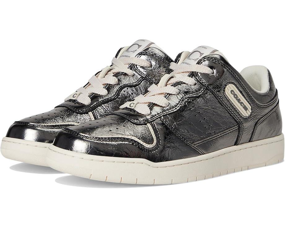 Women's COACH C201 Crinkle Metallic Sneaker Product Image