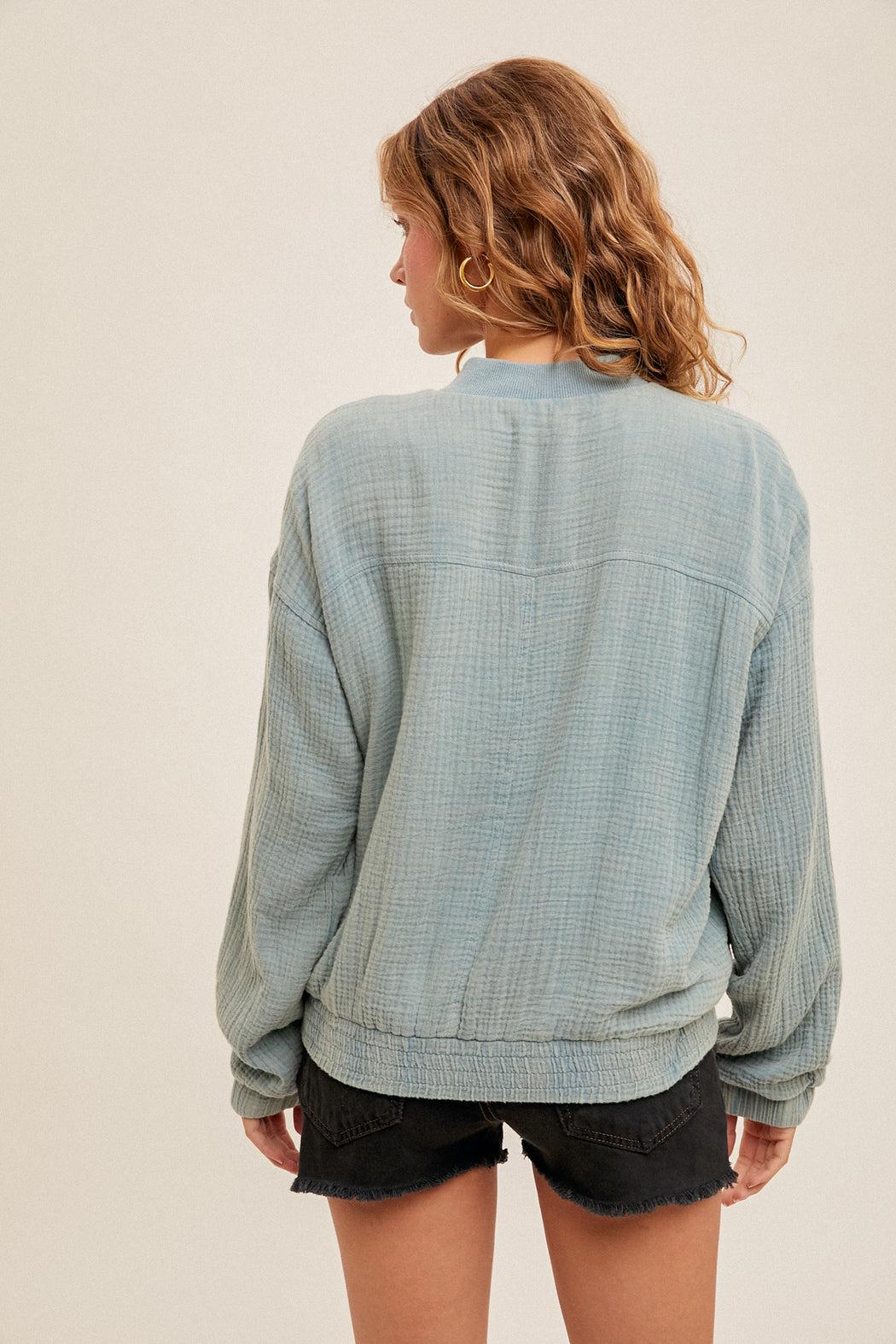 Sage Bomber Jacket Product Image