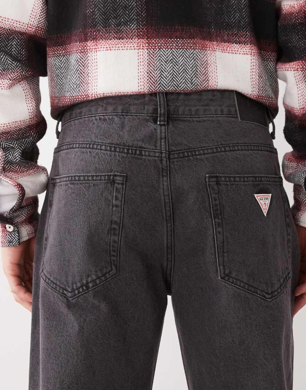 Guess Originals baggy jeans in washed black denim Product Image