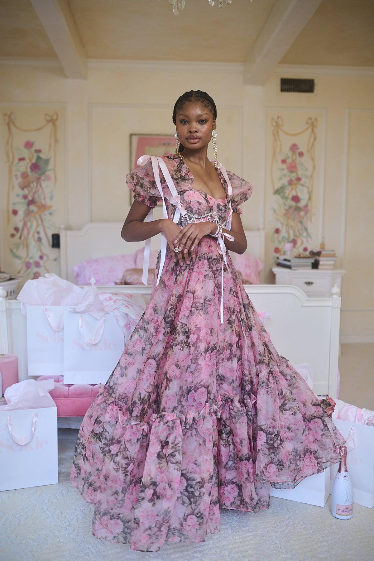 The Queen Bee Silk Gauze Ritz Gown Product Image