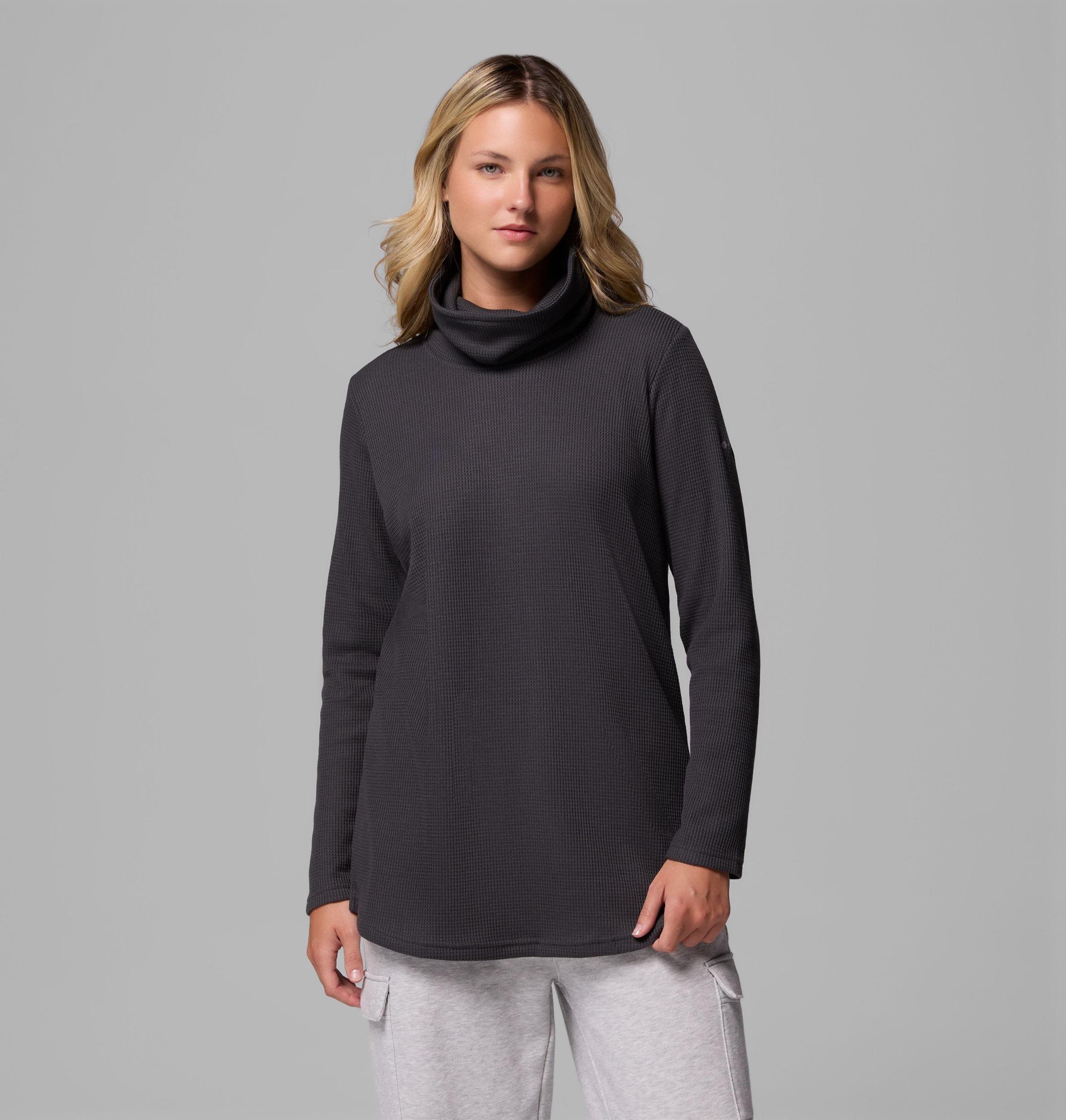 Columbia Womens Holly Hideaway Waffle Cowl Neck Pullover- Product Image