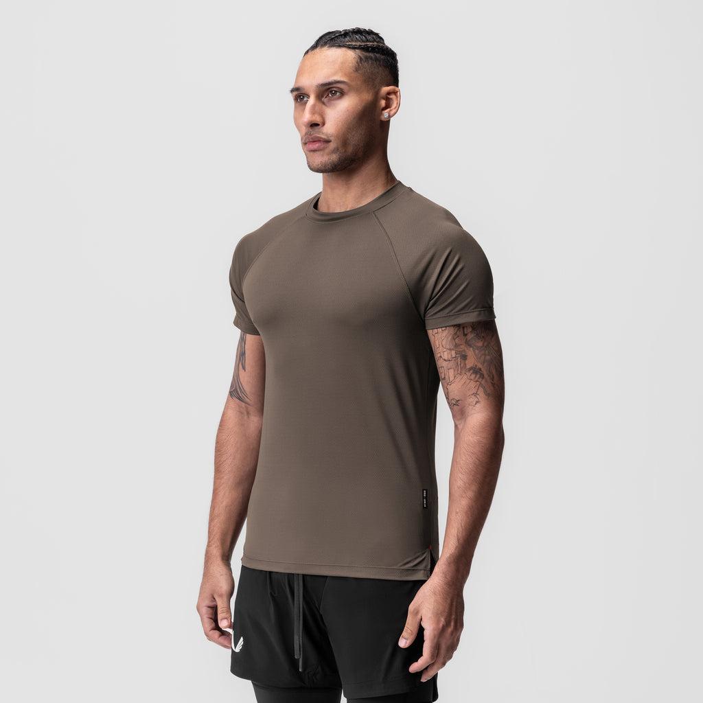 0918. AeroSilver® Fitted Tee - Olive Product Image