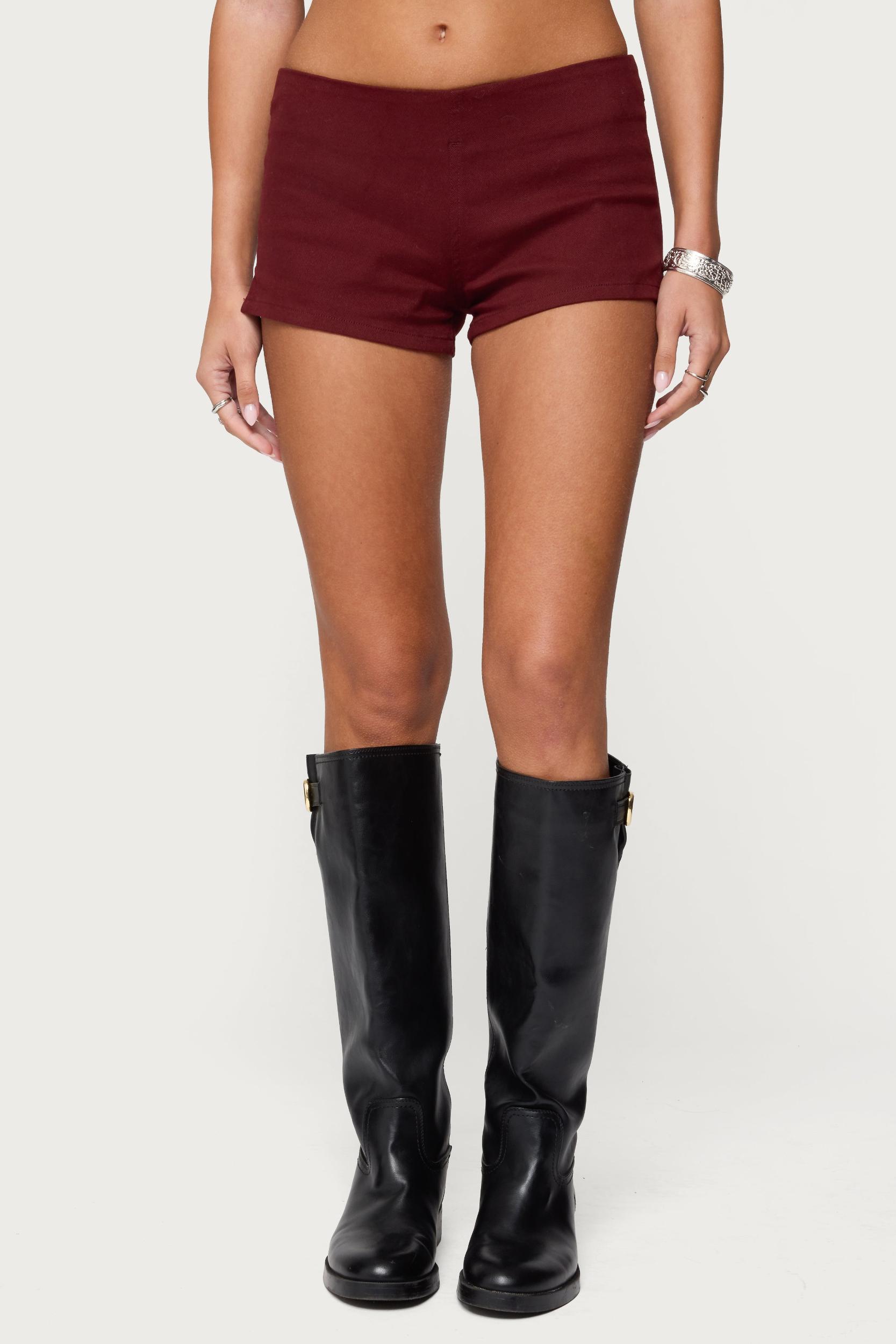 Dinah Denim Micro Shorts Product Image