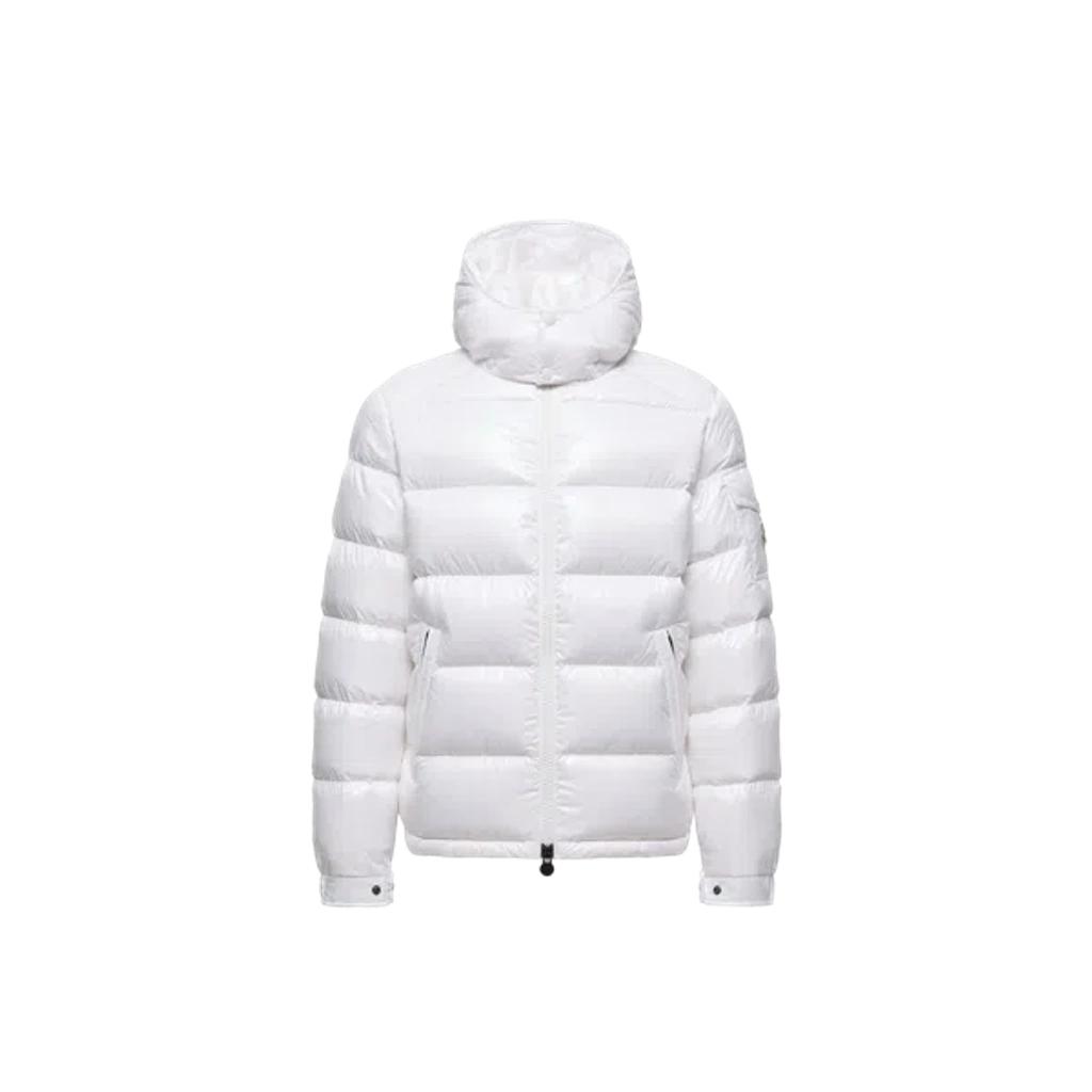 MONCLER Maya Hooded Puffer Jacket In White Product Image