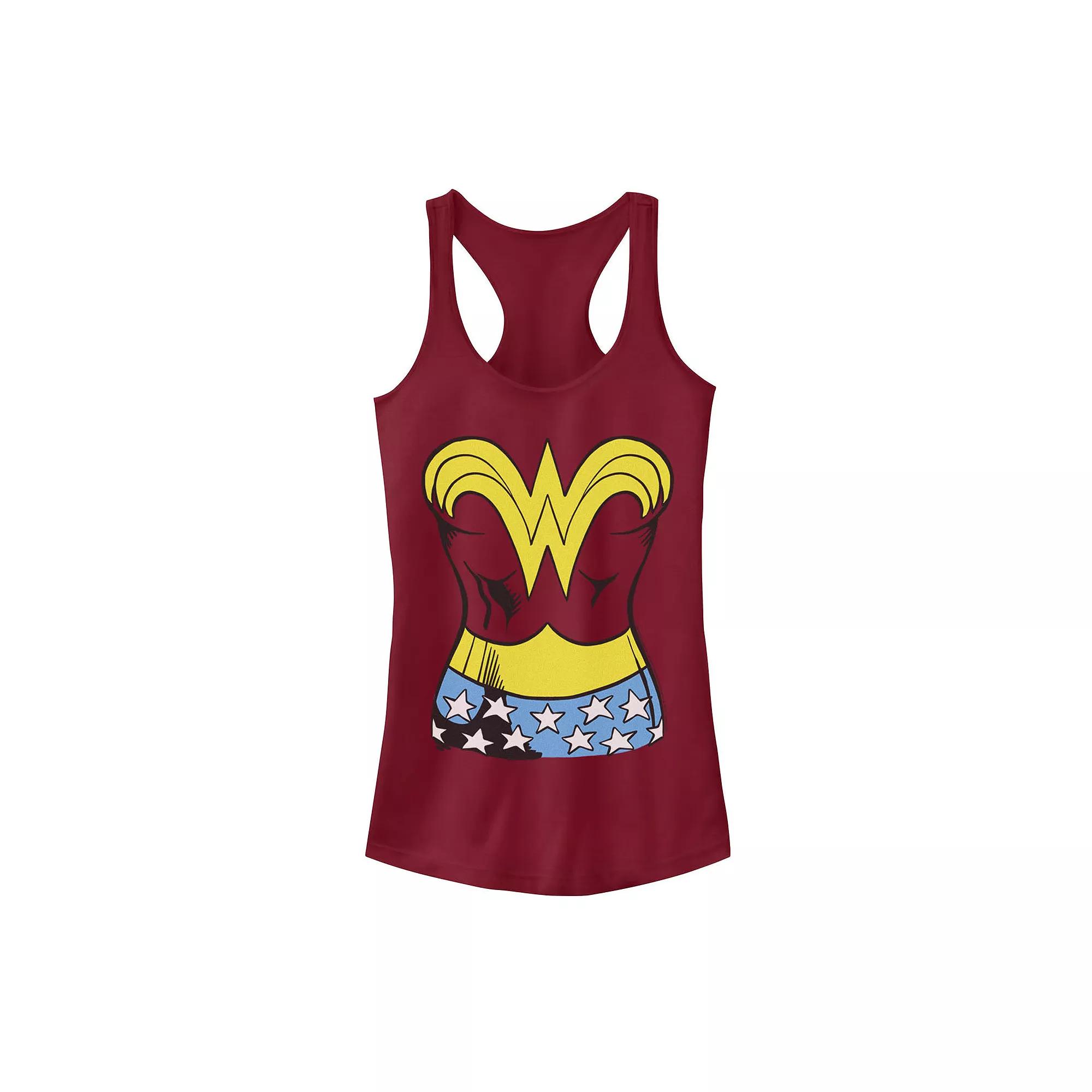Juniors DC Comics Wonder Woman Halloween Costume Tank Top, Girls Red Product Image