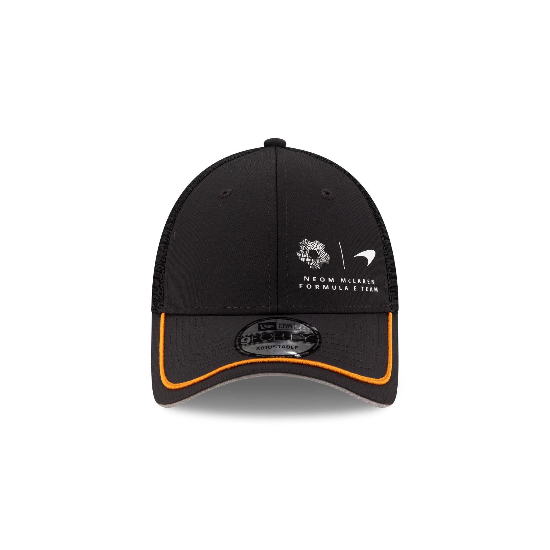 NEOM McLaren Formula E Team Black Repreve 9FORTY Trucker Hat Male Product Image