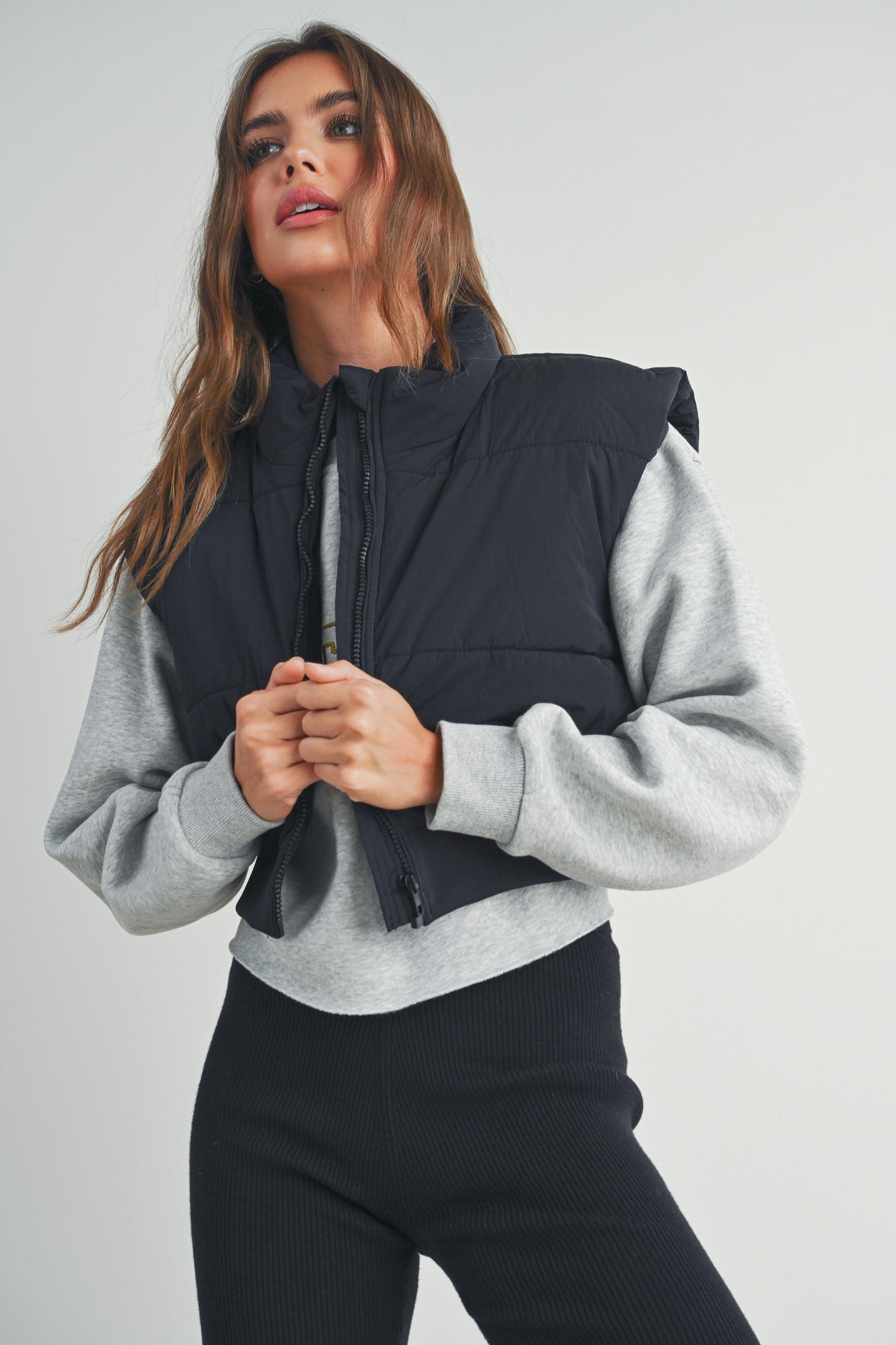 Puffer Crop Vest Product Image
