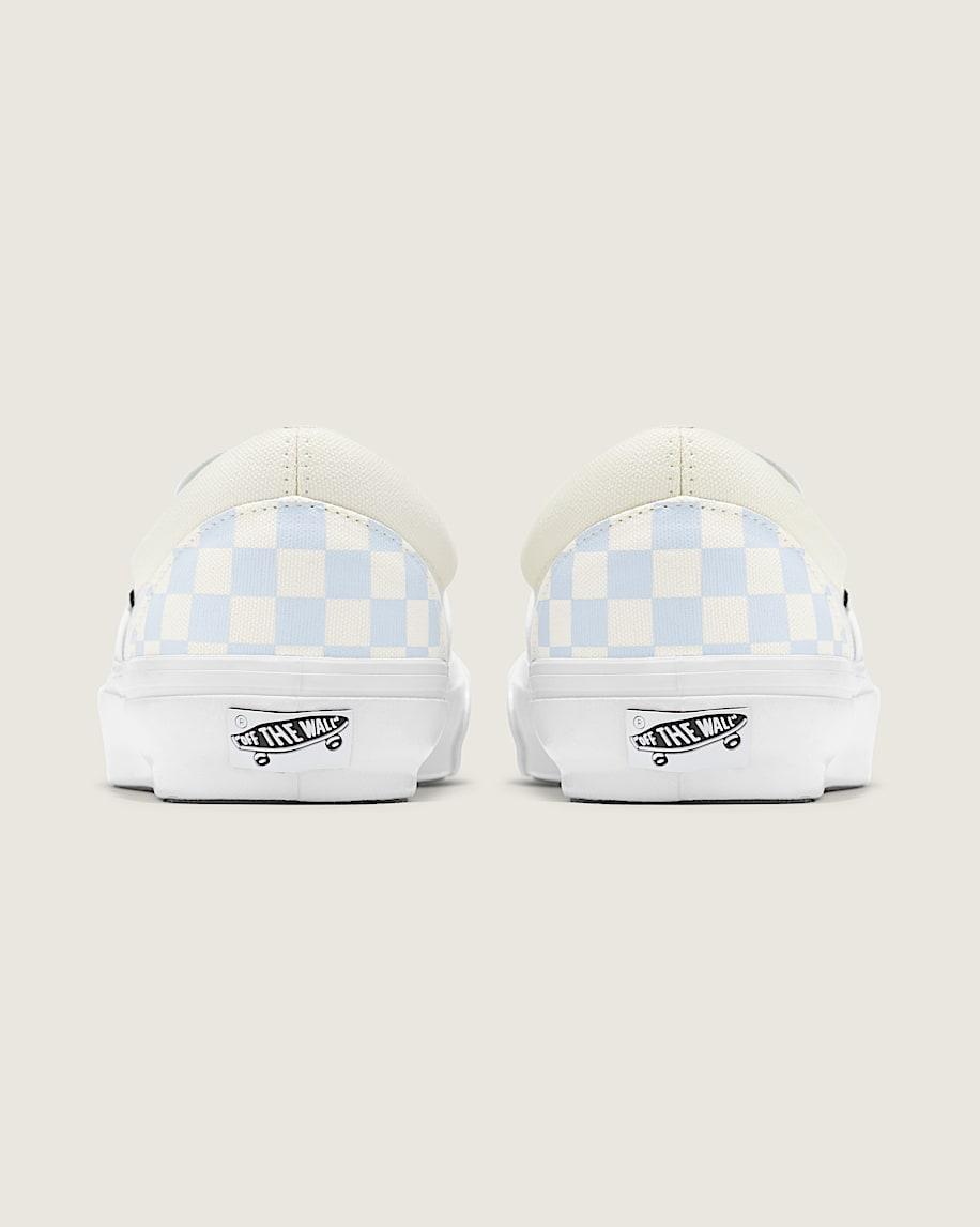 Premium Classic Slip-On Checkerboard Shoe in Ice Melt Blue / White| Vans US Product Image