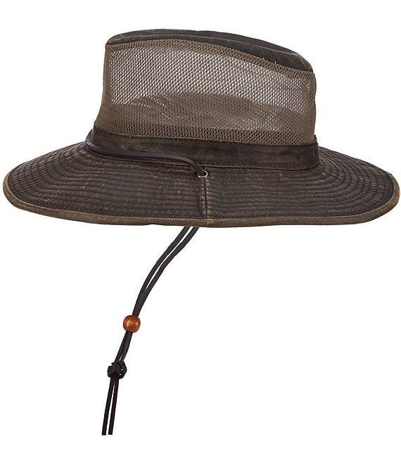 Dorfman Milano Shadbush Weathered Safari 3#double; Brim Hat Product Image