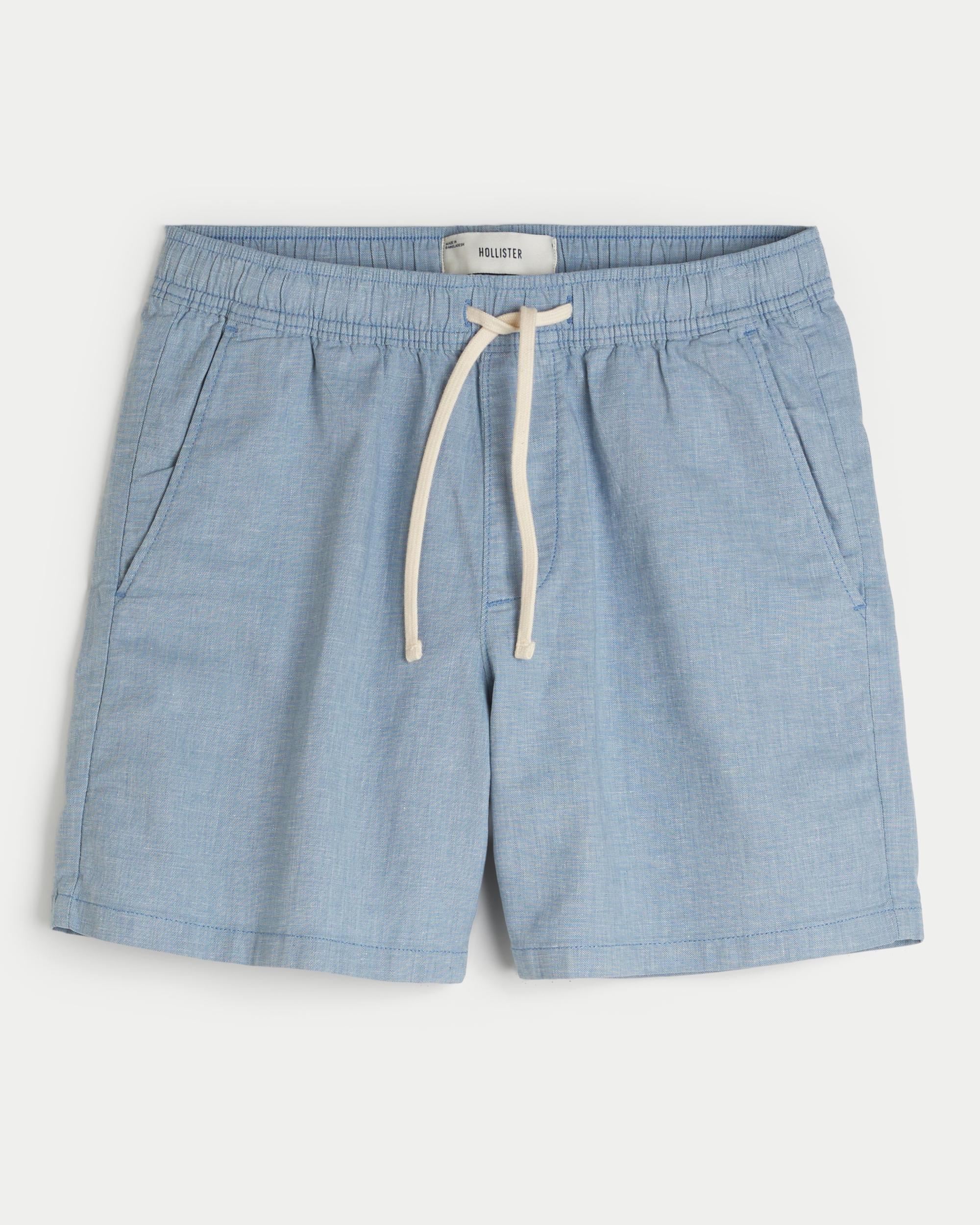 Mid-Thigh Twill Pull-On Shorts Product Image