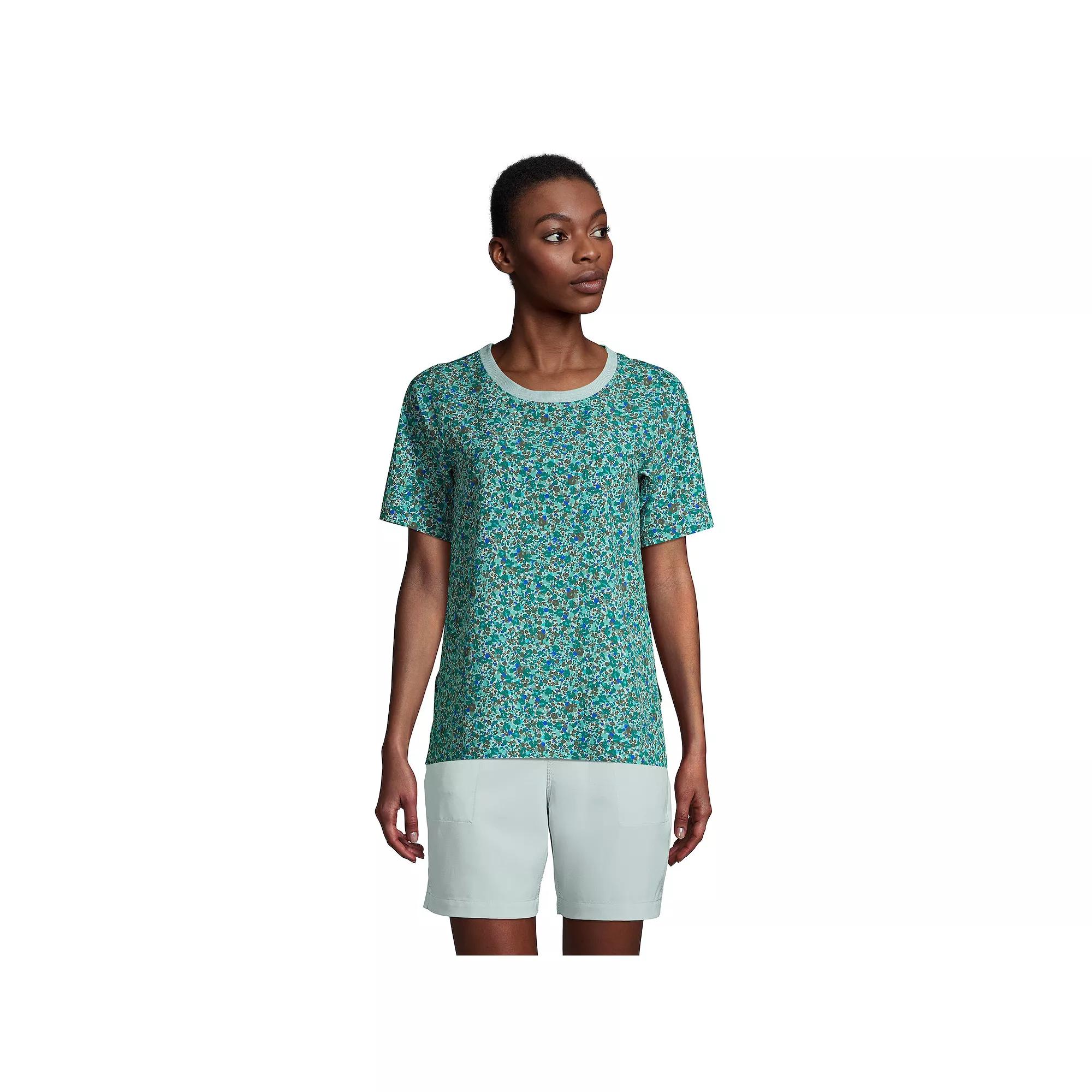 Women's Lands' End 365 Commuter Elbow-Sleeve Tunic Top,  Product Image