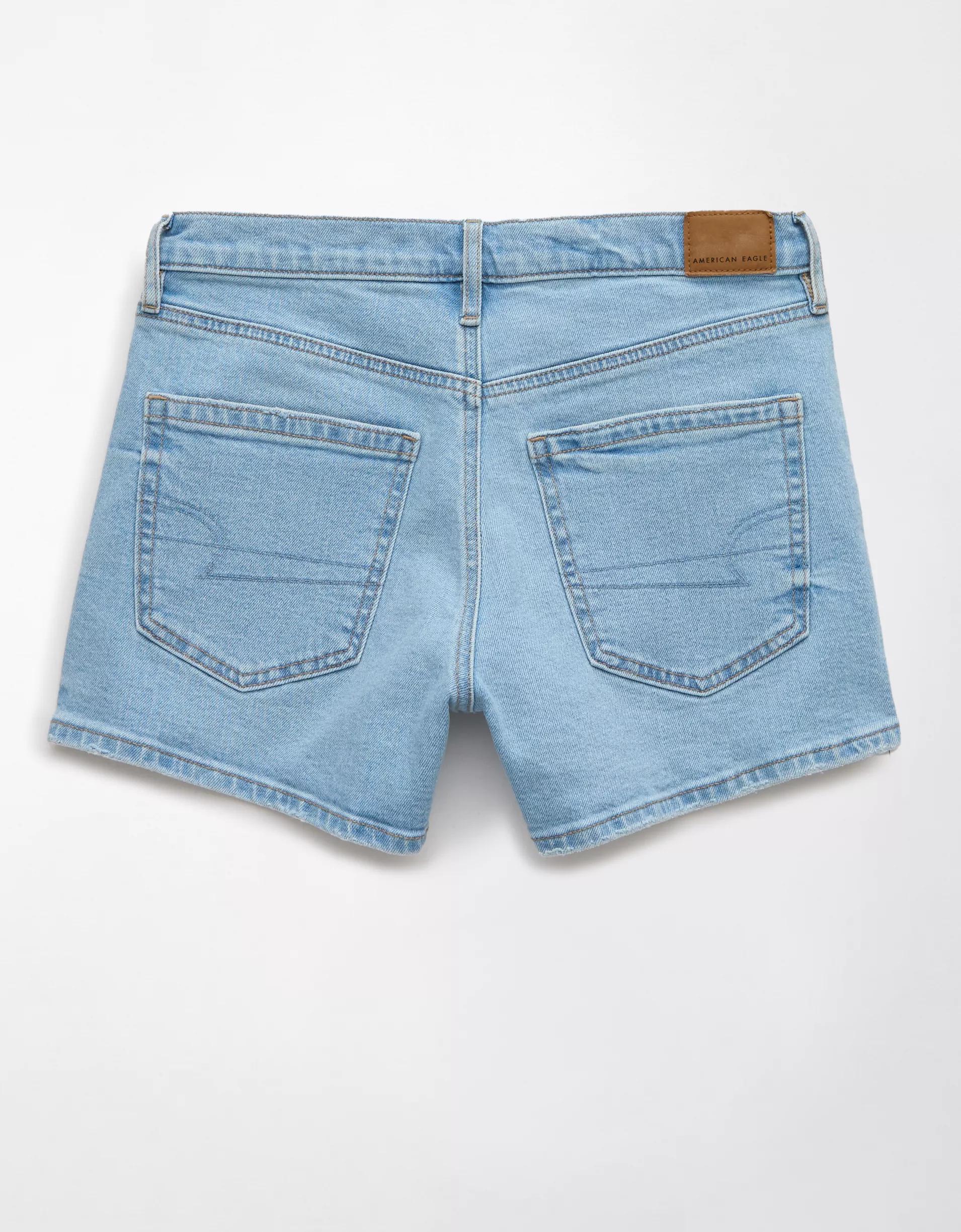 AE Strigid Super High-Waisted Relaxed Denim Short Product Image