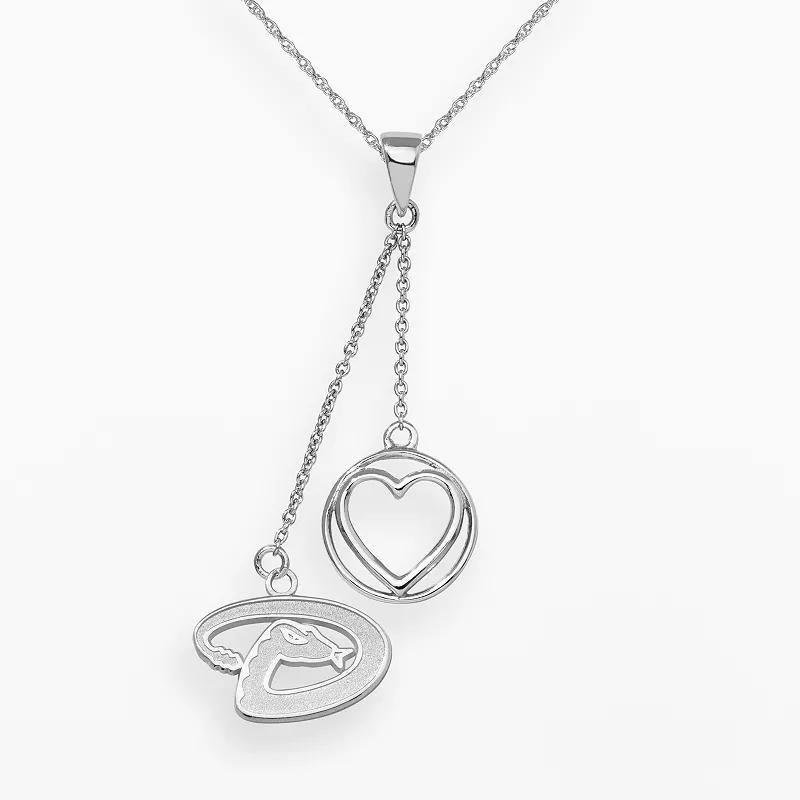LogoArt Arizona Diamondbacks Beloved Sterling Silver Linear Pendant, Womens Grey Product Image