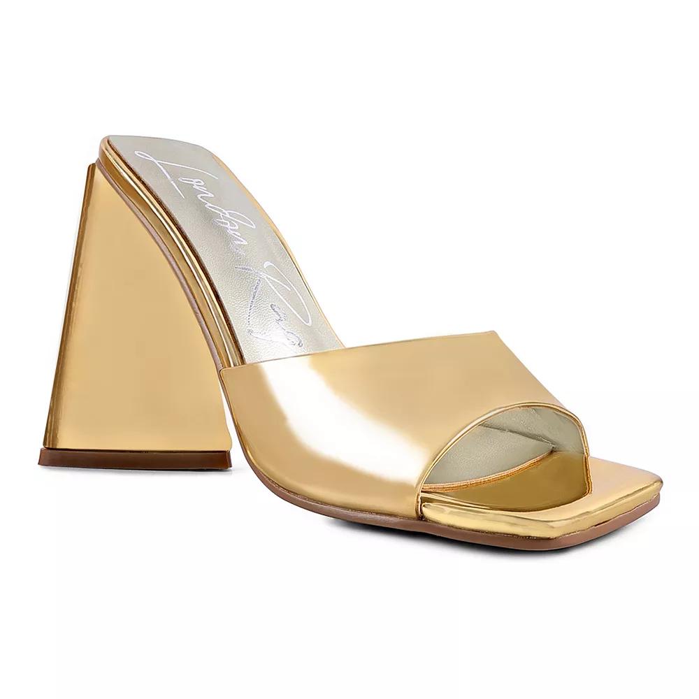 London Rag Lovebug Triangular Women's Block Heel Sandals,  Product Image