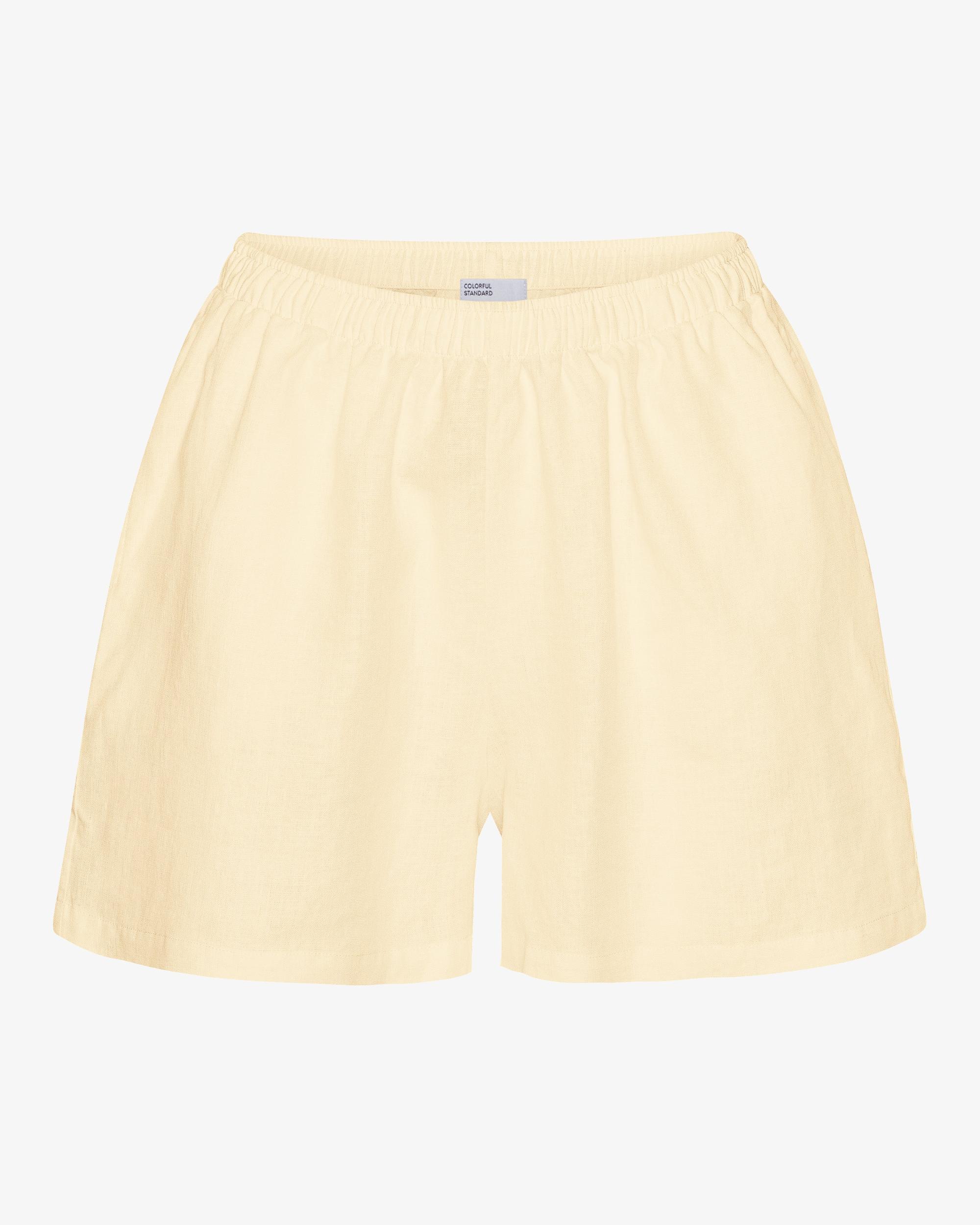Linen Shorts - Petrol Blue Product Image