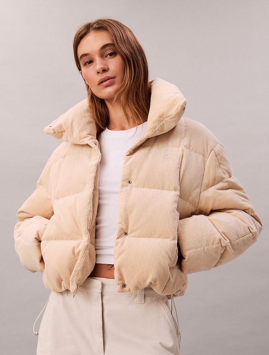 Corduroy Puffer Jacket Product Image