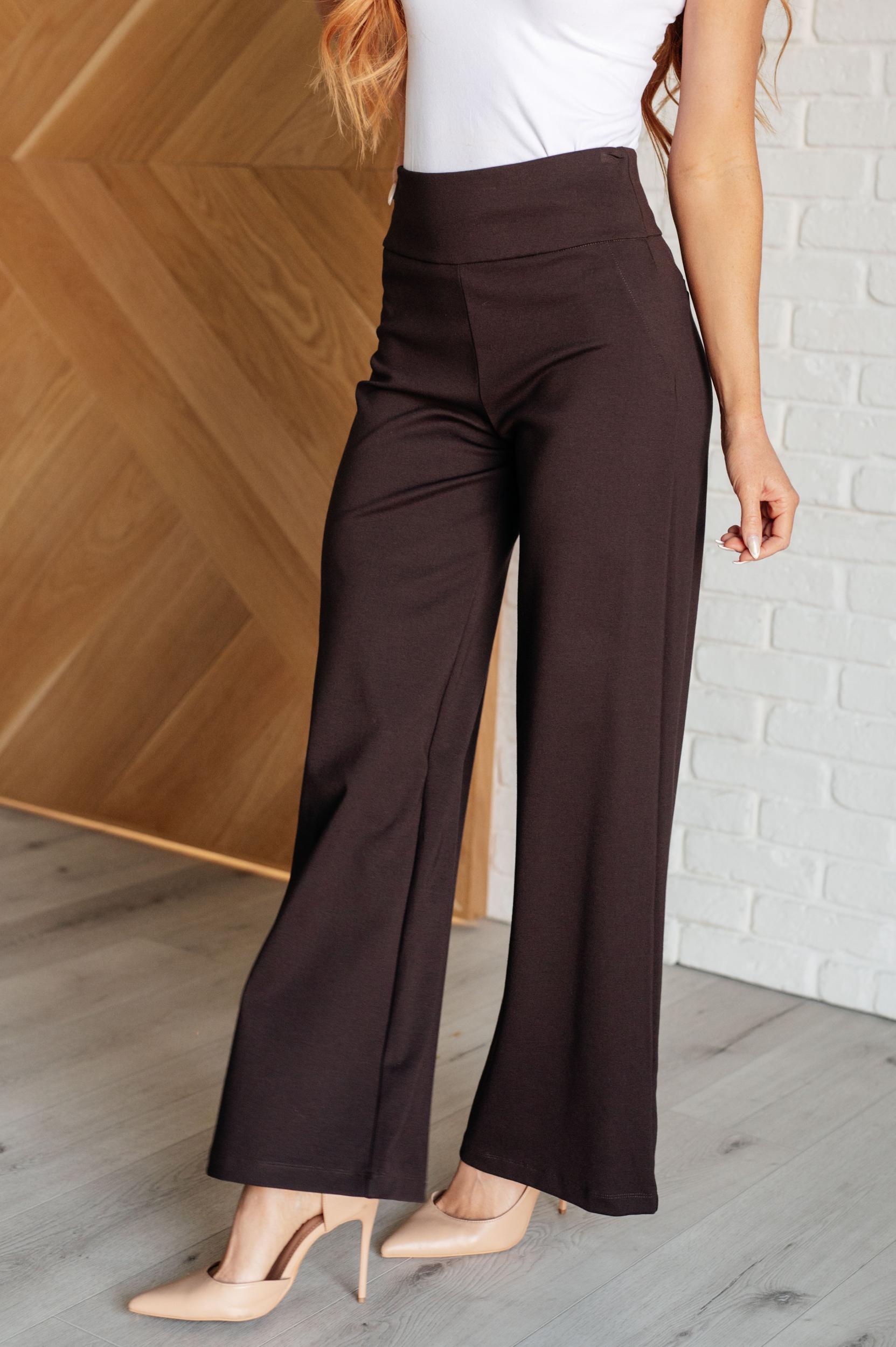 Magic Wide Leg Pants in Chocolate (Online Exclusive) Product Image