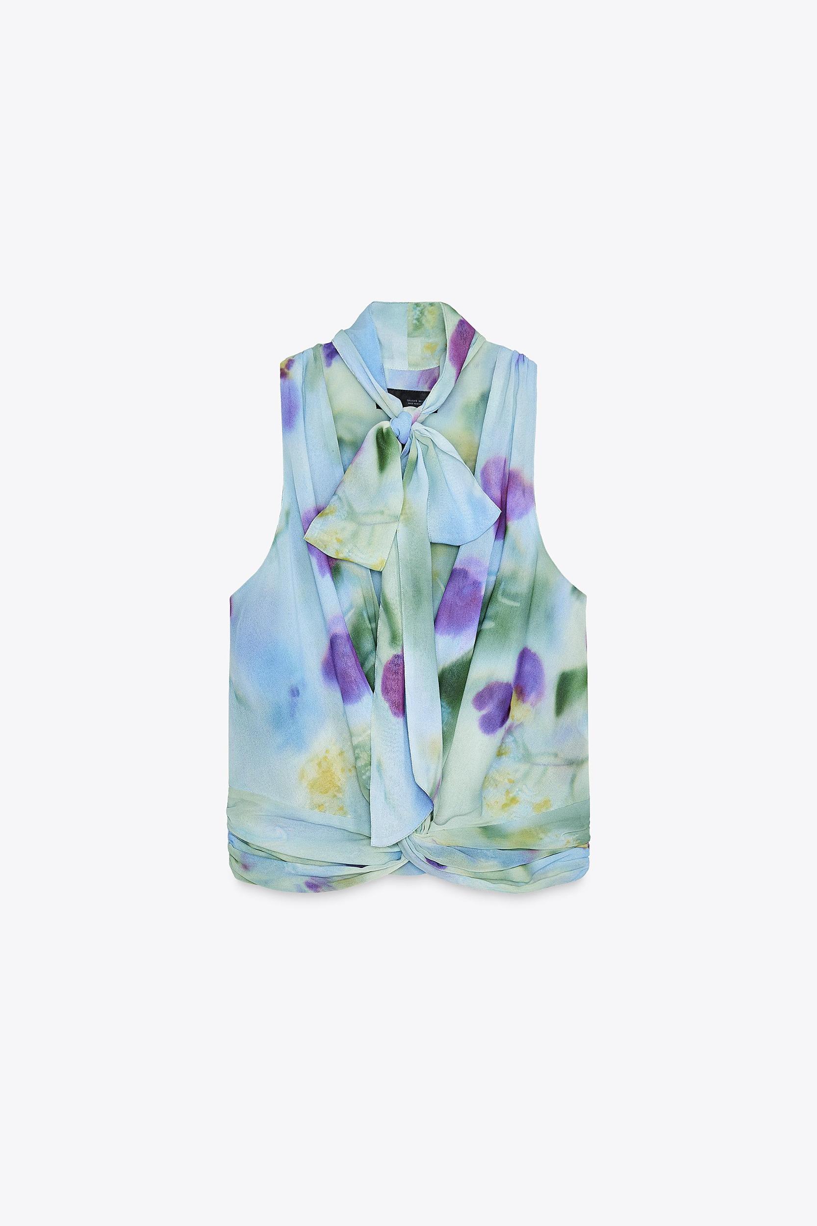 PRINTED TIE TOP Product Image
