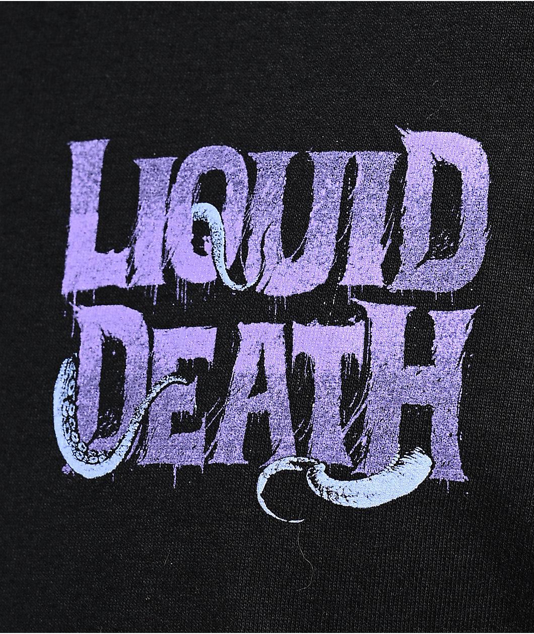 Liquid Death Skull Splitter Black T-Shirt Product Image