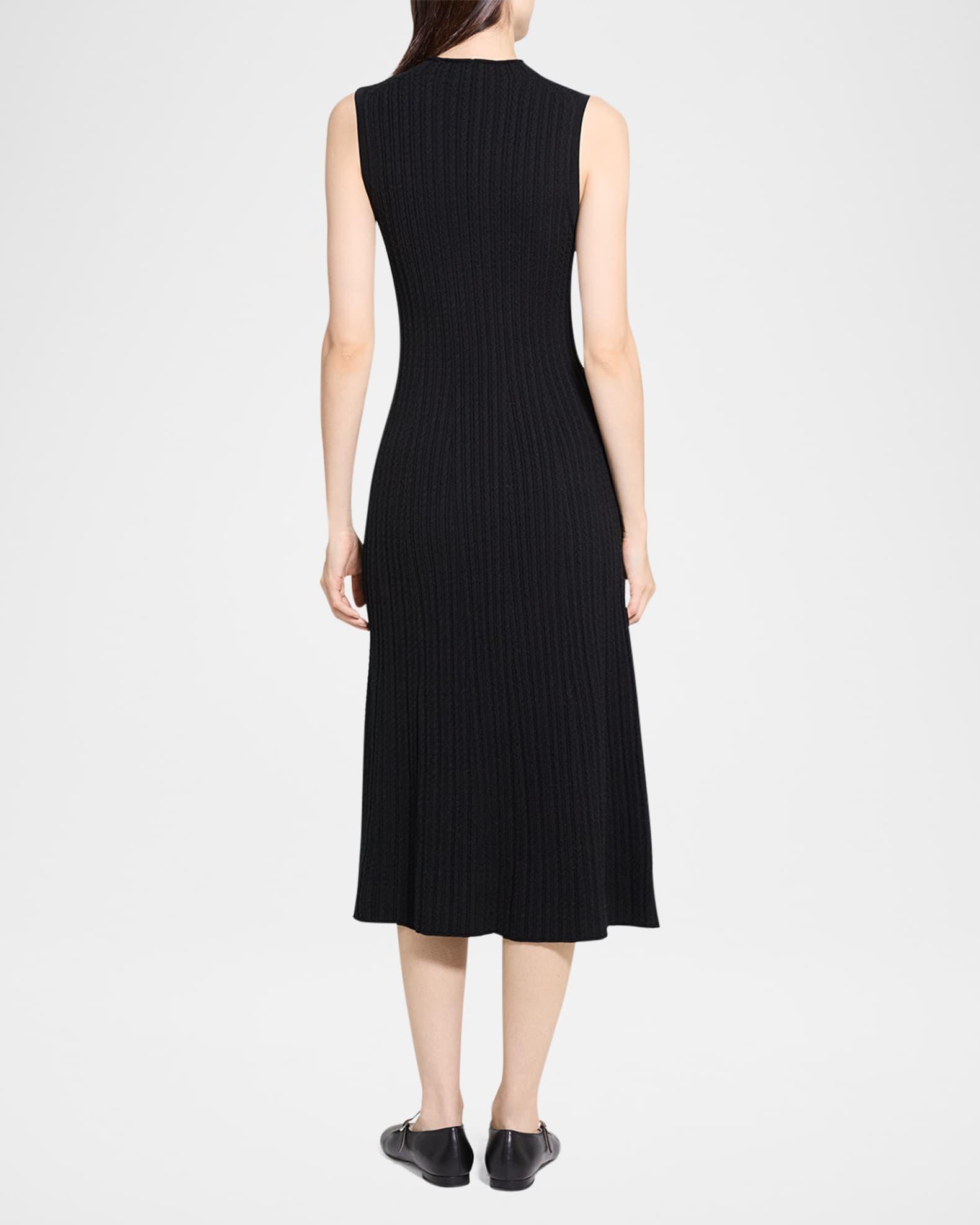 Sleeveless Cable-Knit Midi Dress Product Image