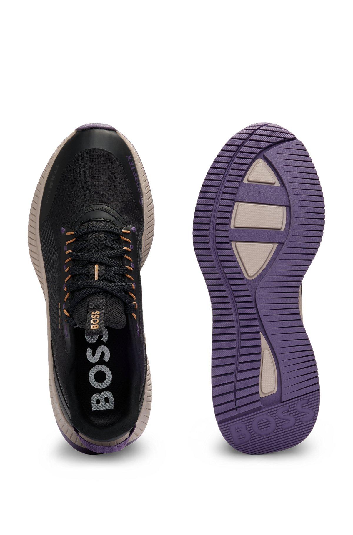 BOSS - TTNM EVO mixed-material GORE-TEX trainers with ridged sole - Black Product Image