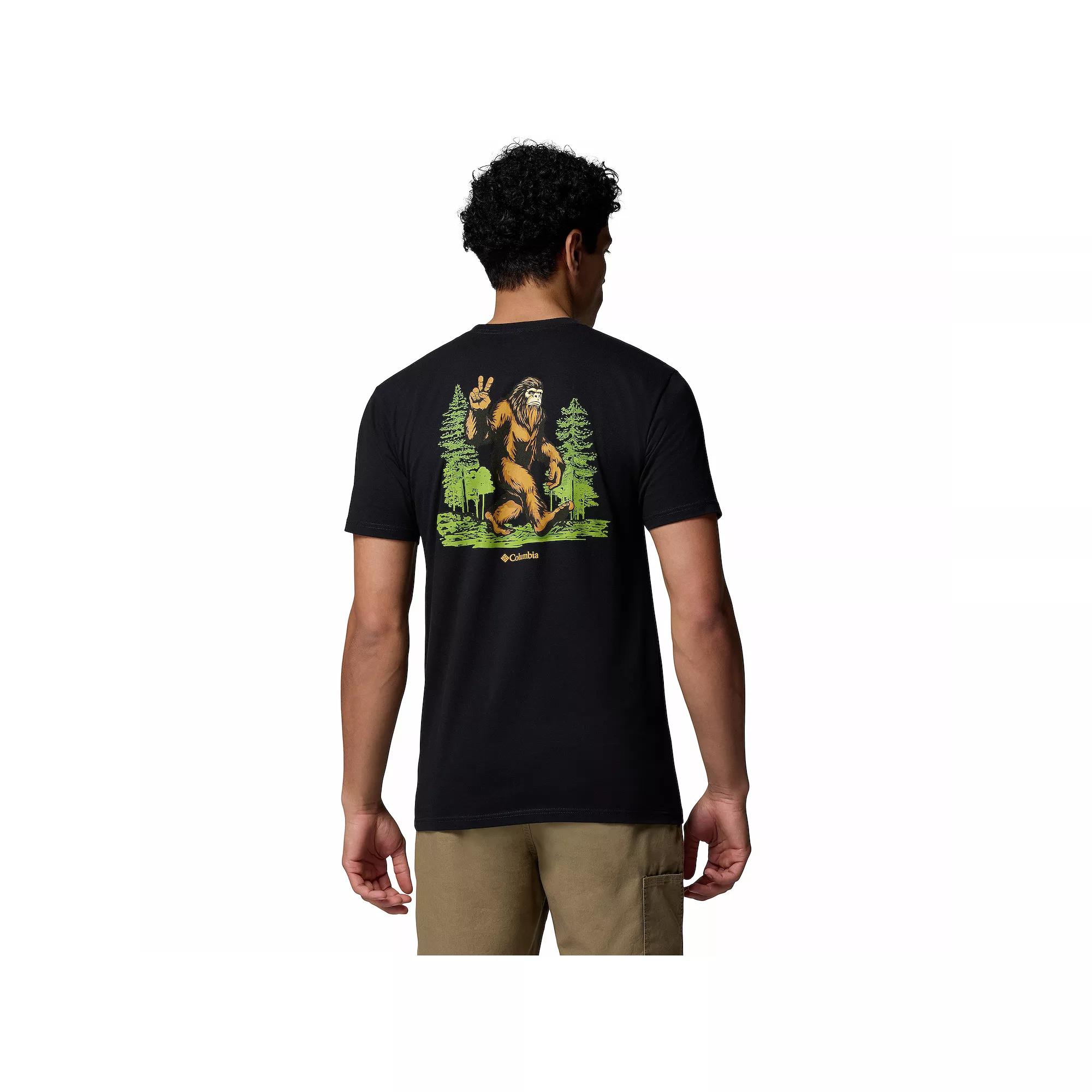 Men's Columbia Short Sleeve Graphic Tee, Size: XXL, Black Product Image