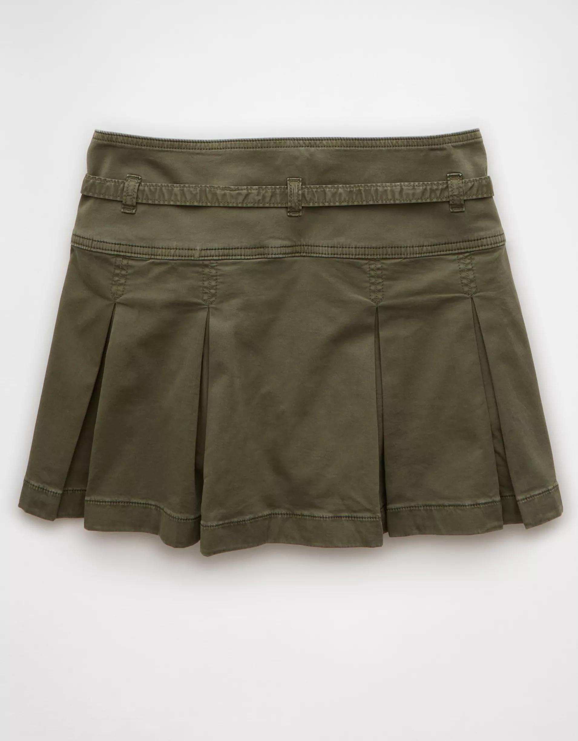AE Stretch Low-Rise Pleated Mini Skort Product Image