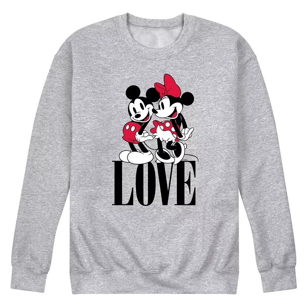 Disney's Mickey & Minnie Men's Love Fleece Sweatshirt,  Product Image