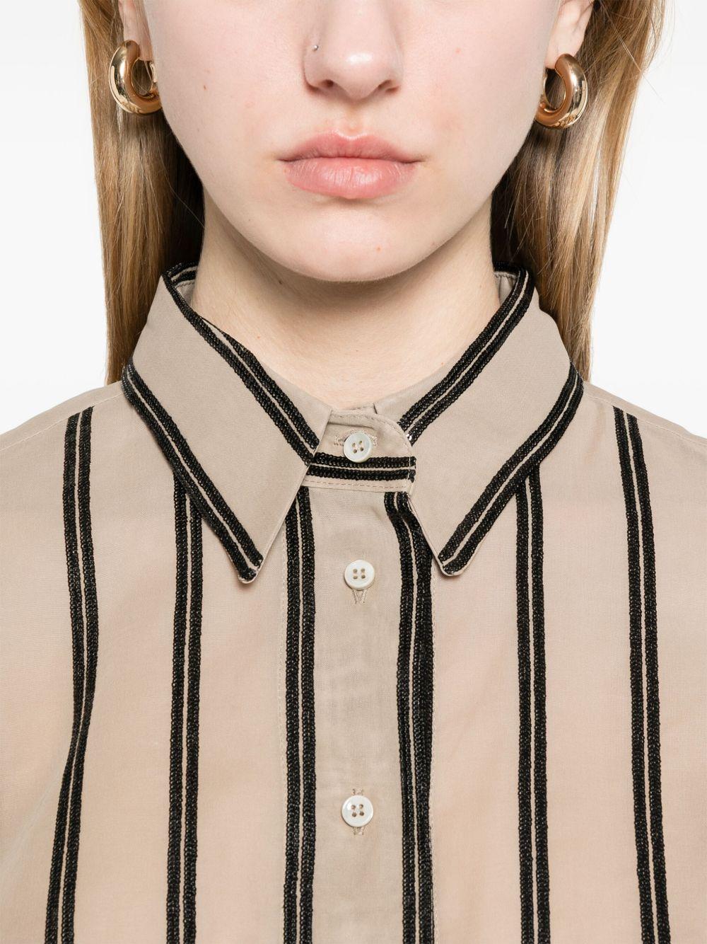 sequin-stripes shirt Product Image