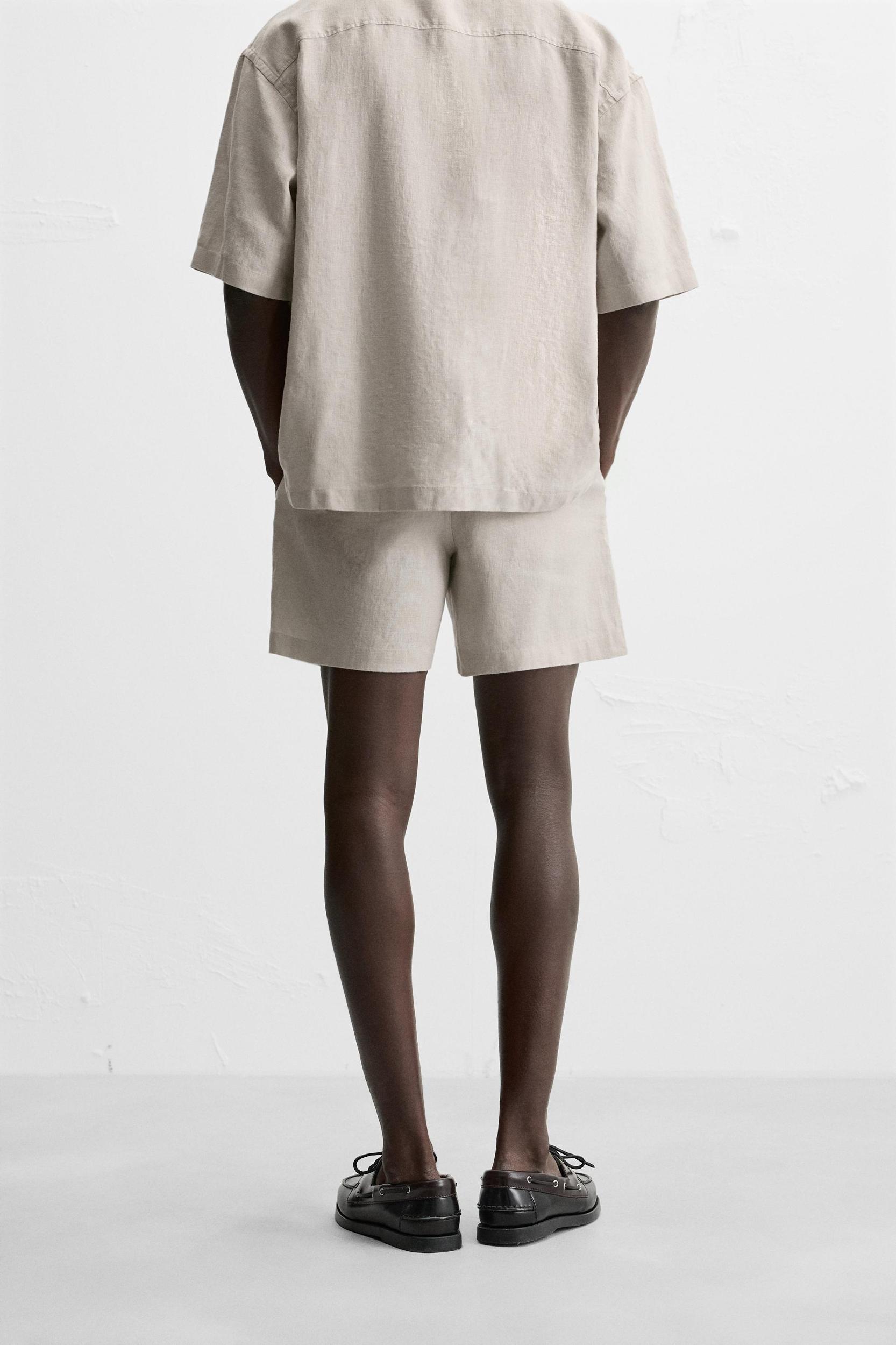 100% LINEN SHORTS Product Image