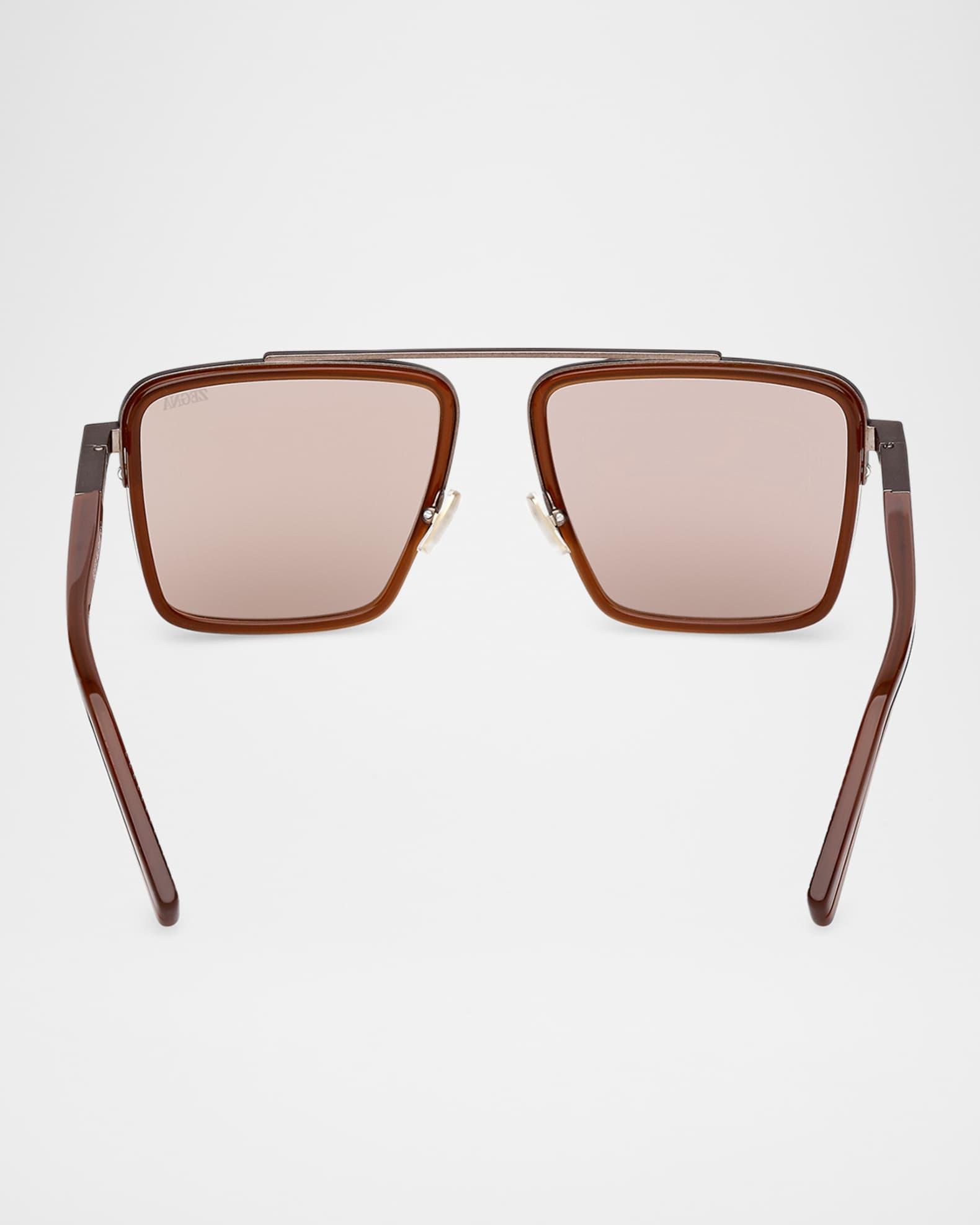 Mens Metal Aviator Sunglasses Product Image