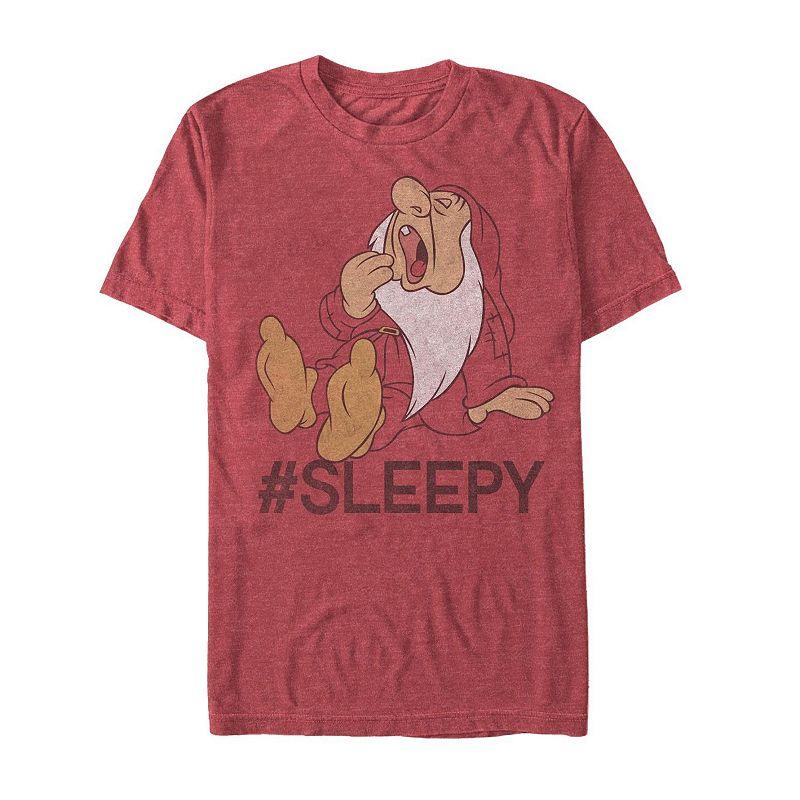 Men's Disney's Snow White and the Seven Dwarves Hashtag Sleepy Tee,  Product Image