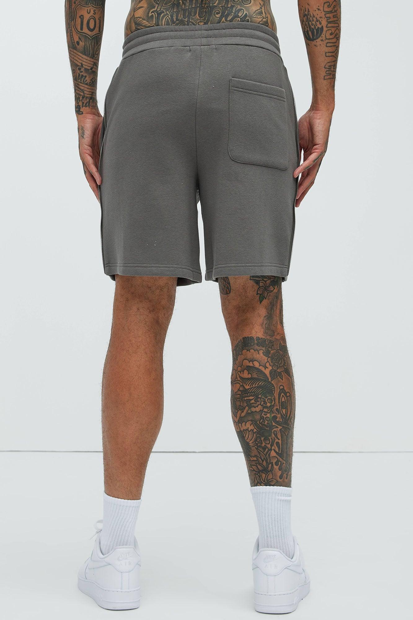 Tyson Cross Relaxed Shorts - Charcoal Product Image