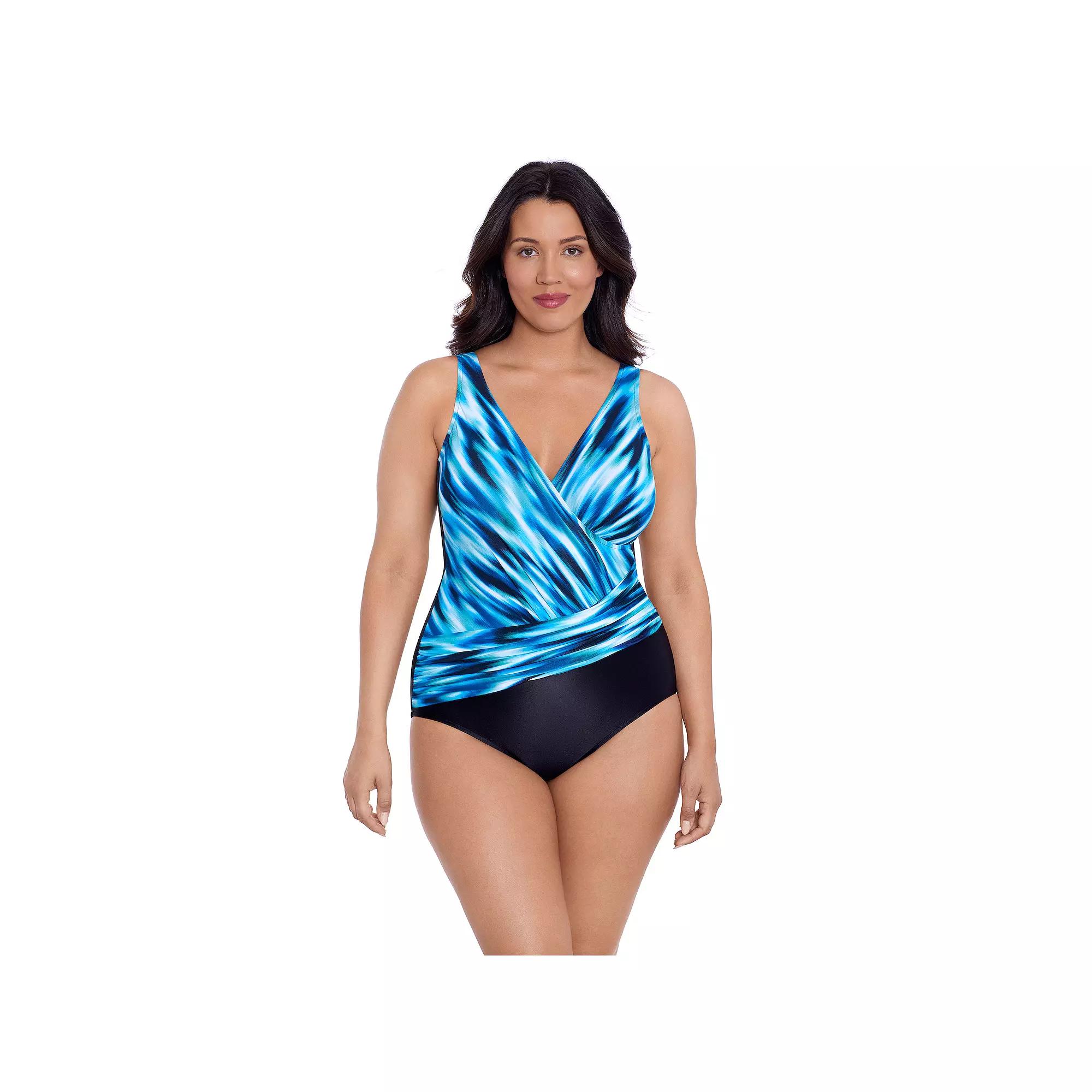 Women's Trimshaper Addison One Piece Swimsuit, Size: 16, Rainwashed Ikat Product Image