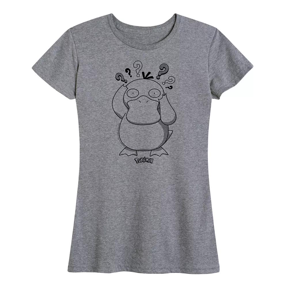 Women's Pokemon Psyduck Pattern Graphic Tee,  Product Image