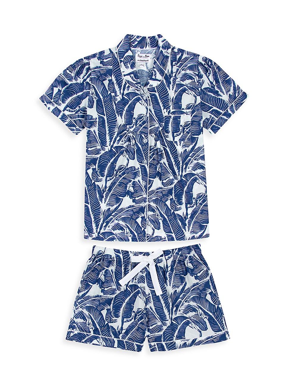 Womens Martinique Banana Leaf Shirt + Boxer Set Product Image