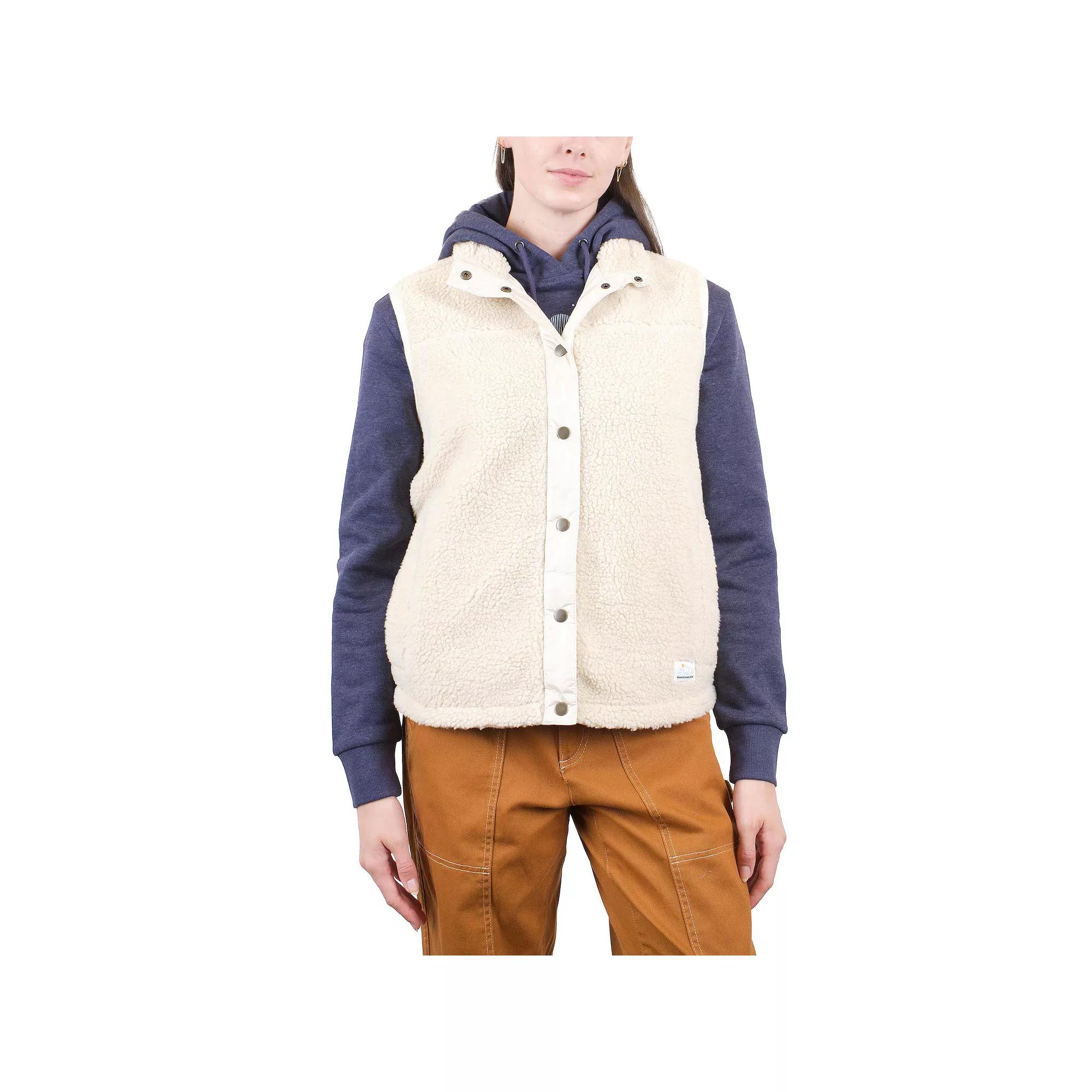 Women's Mountain and Isles Snap Front Sherpa Vest,  Product Image