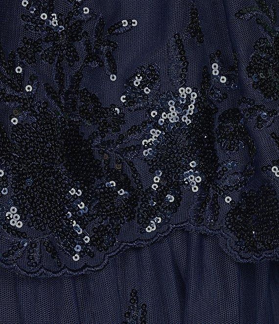 Blondie Nites Sweetheart Corset Allover Lace Sequin Short Party Dress Product Image