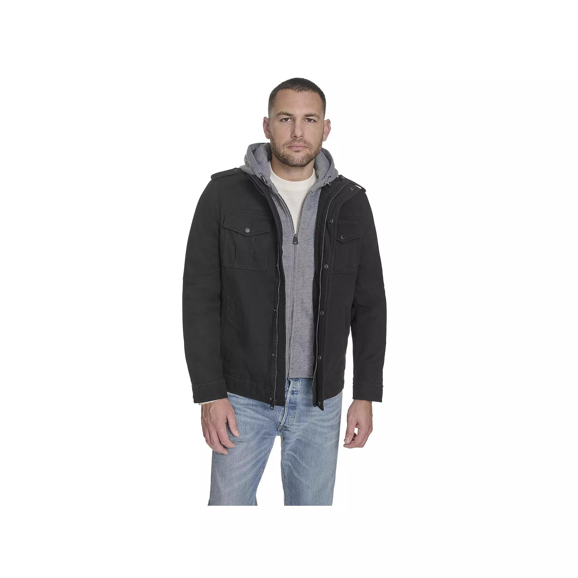 Men's Levi's® Hooded Quilt Lined Trucker Jacket,  Product Image