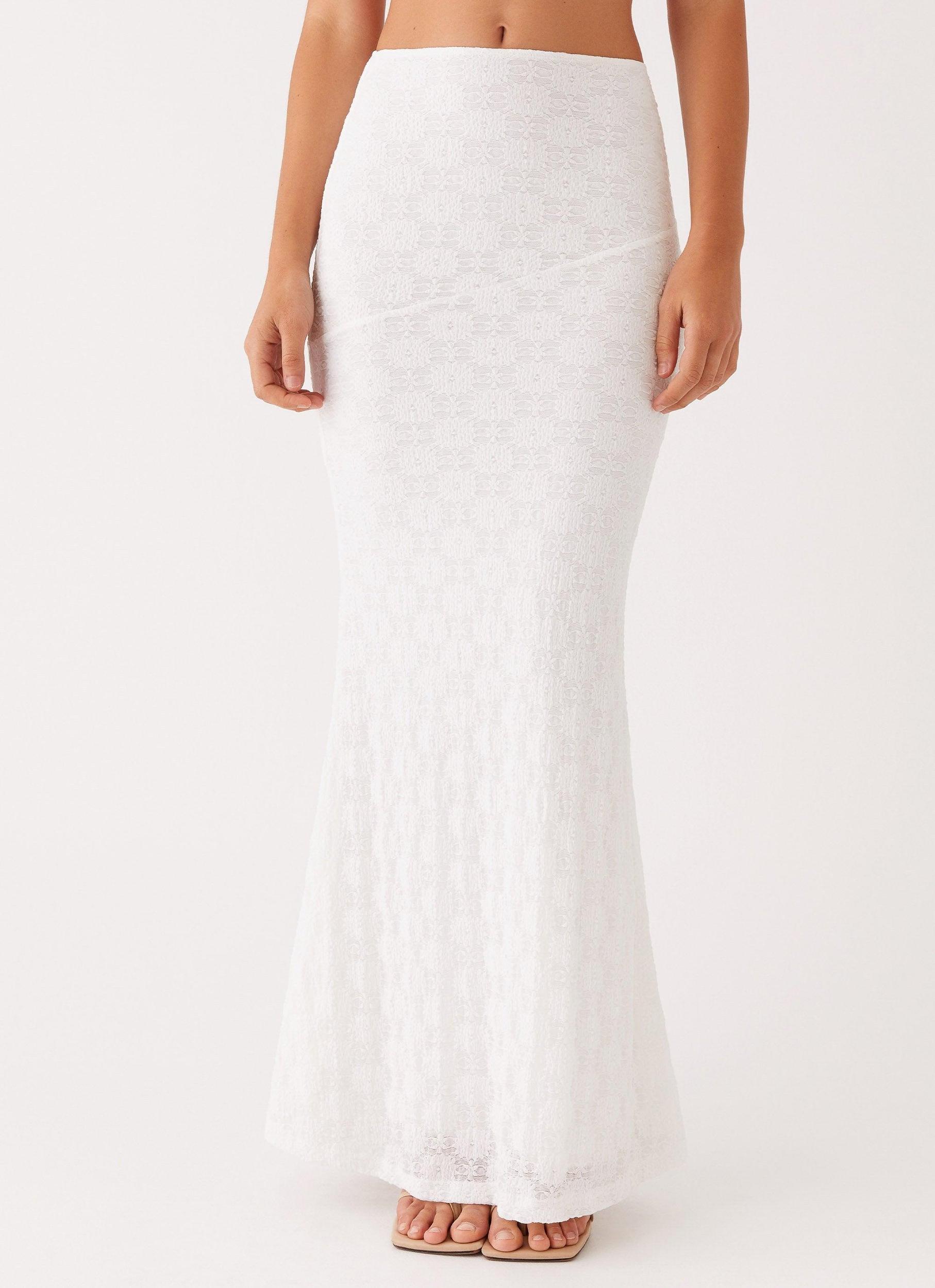 Issey Maxi Skirt - White Product Image