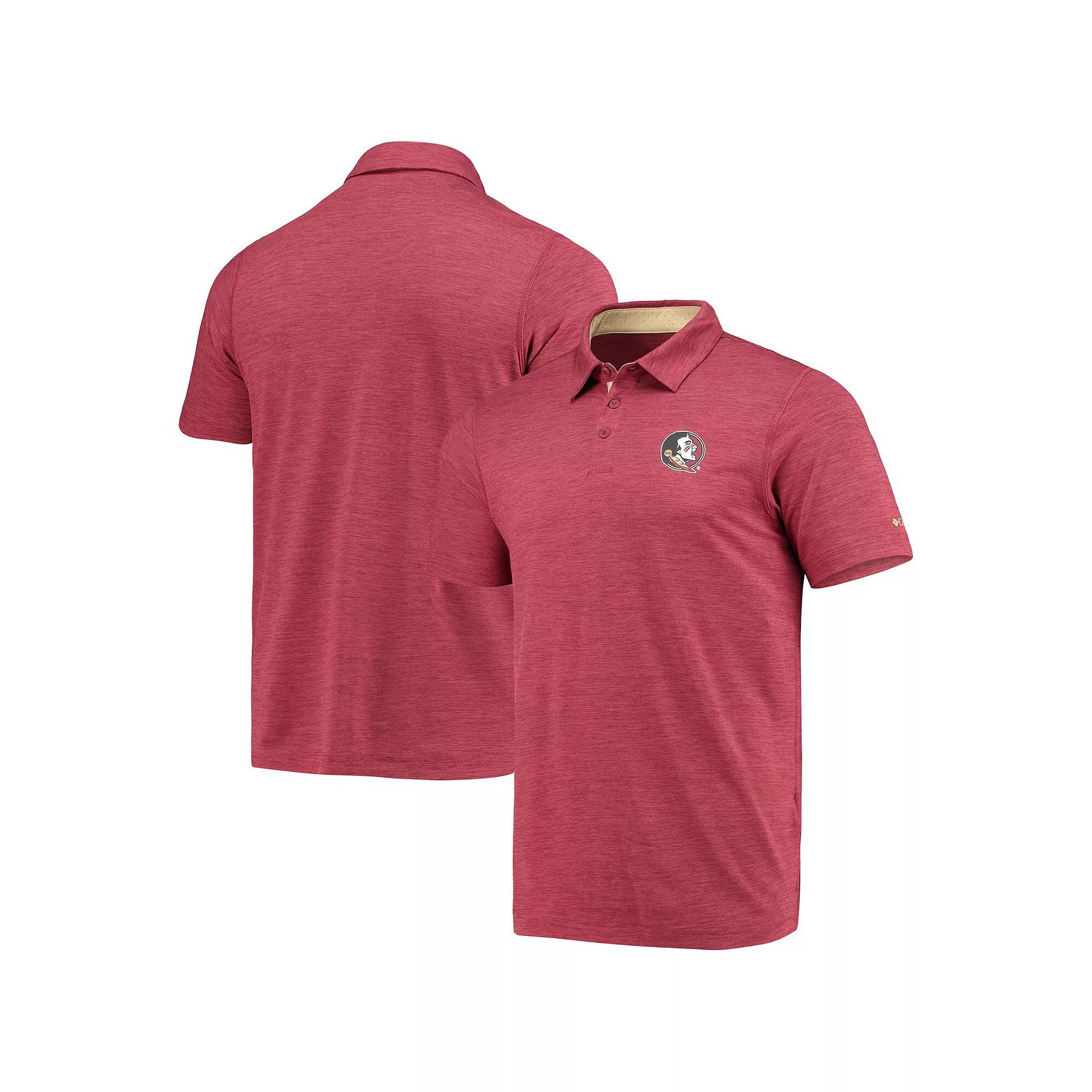 Men's Columbia Garnet Florida State Seminoles Tech Trail Omni-Shade Polo,  Product Image
