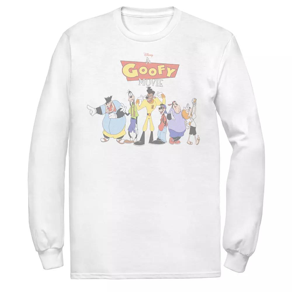 Men's Disney A Goofy Movie Group Shot Logo Tee, Size: XL, White Product Image