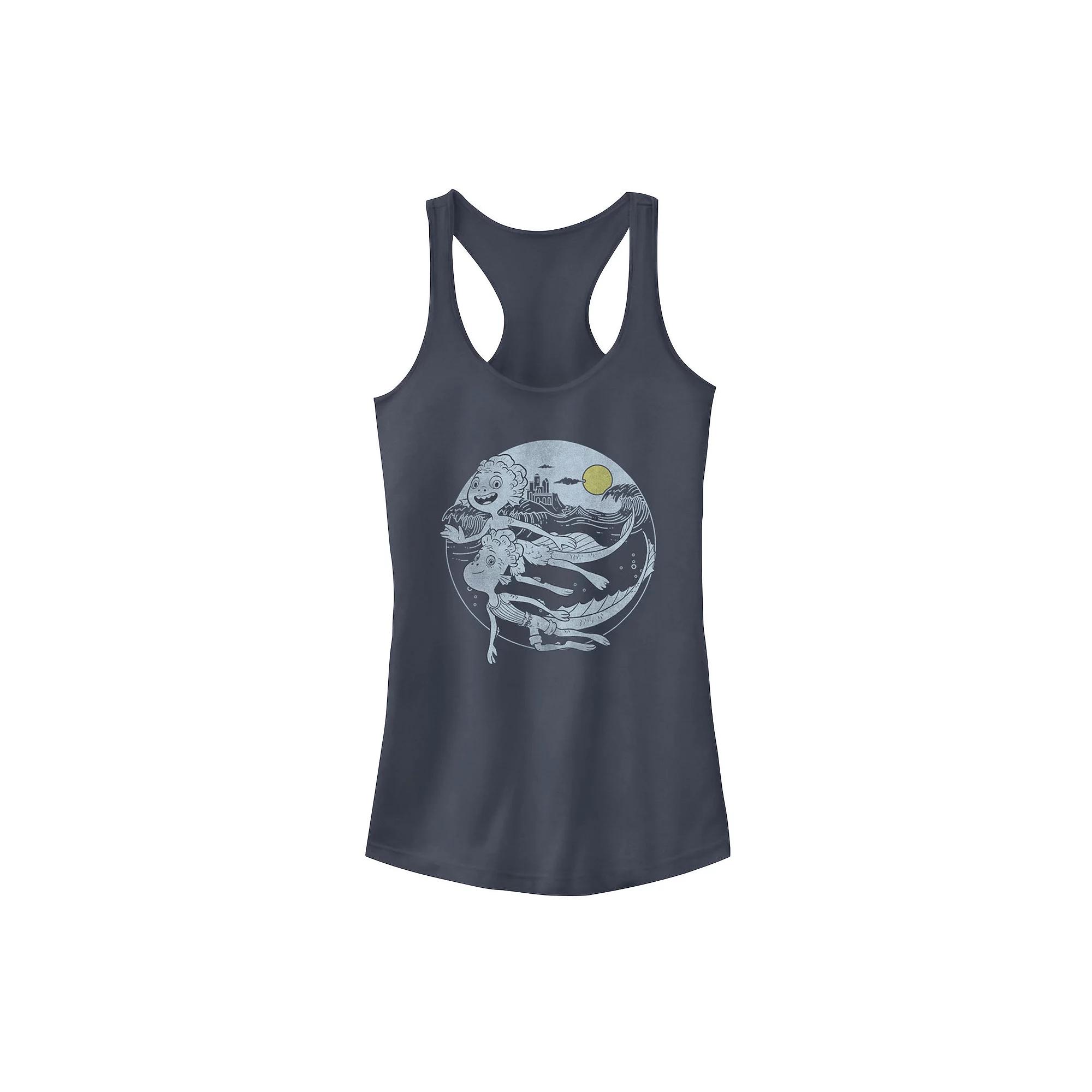 Juniors' La Luna Moon & Star Gradient Graphic Tank Top, Girl's,  Product Image