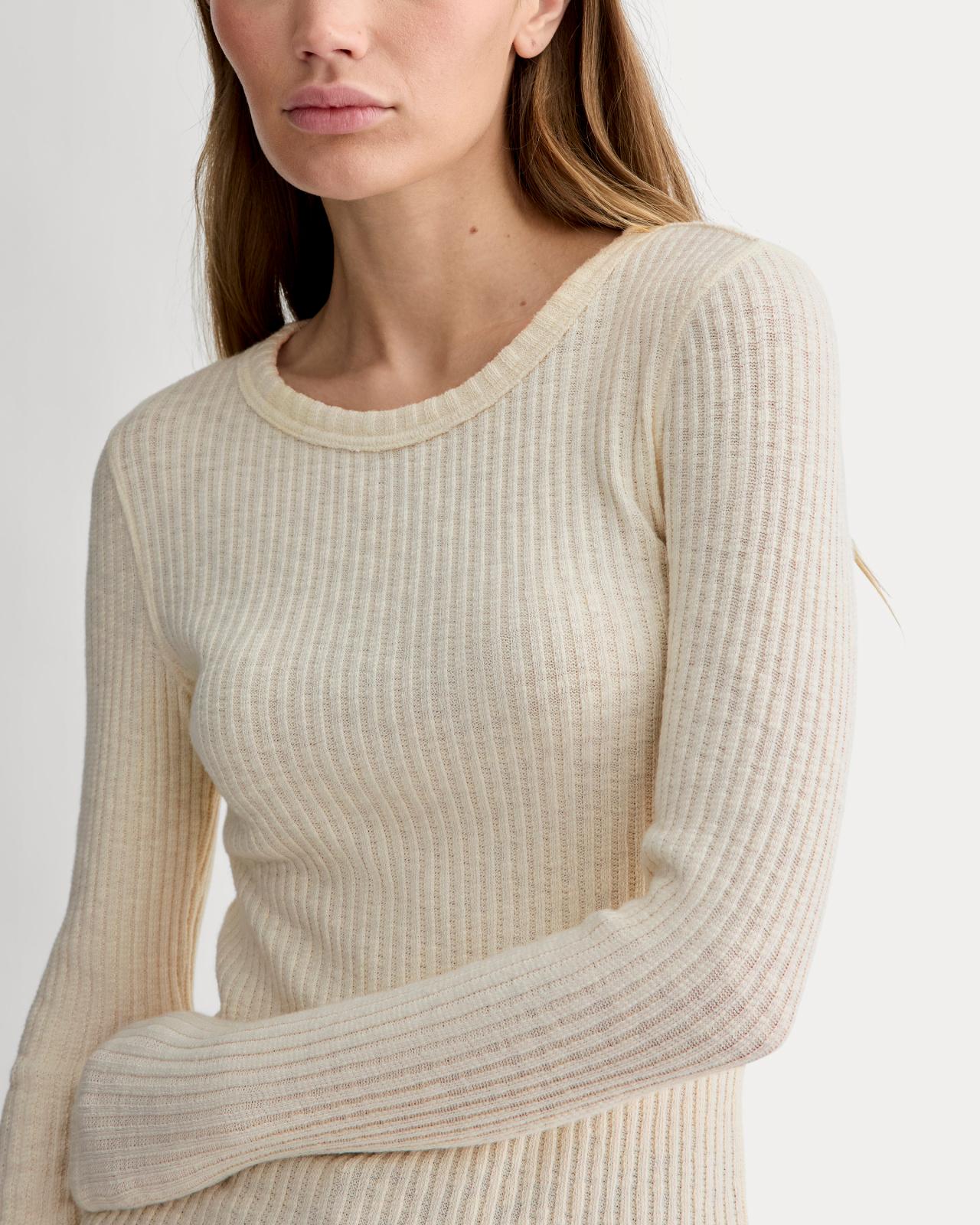 Womens Cozy Rib Long-Sleeve Tee Sweater by Everlane Product Image