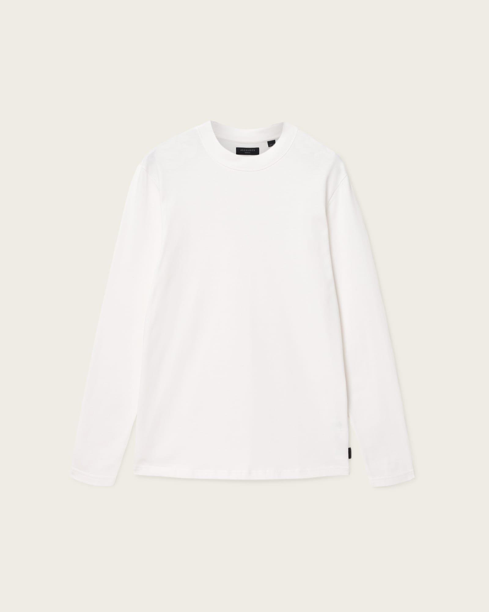 Nero Long Sleeve T-Shirt Chalk White | ALLSAINTS US Product Image